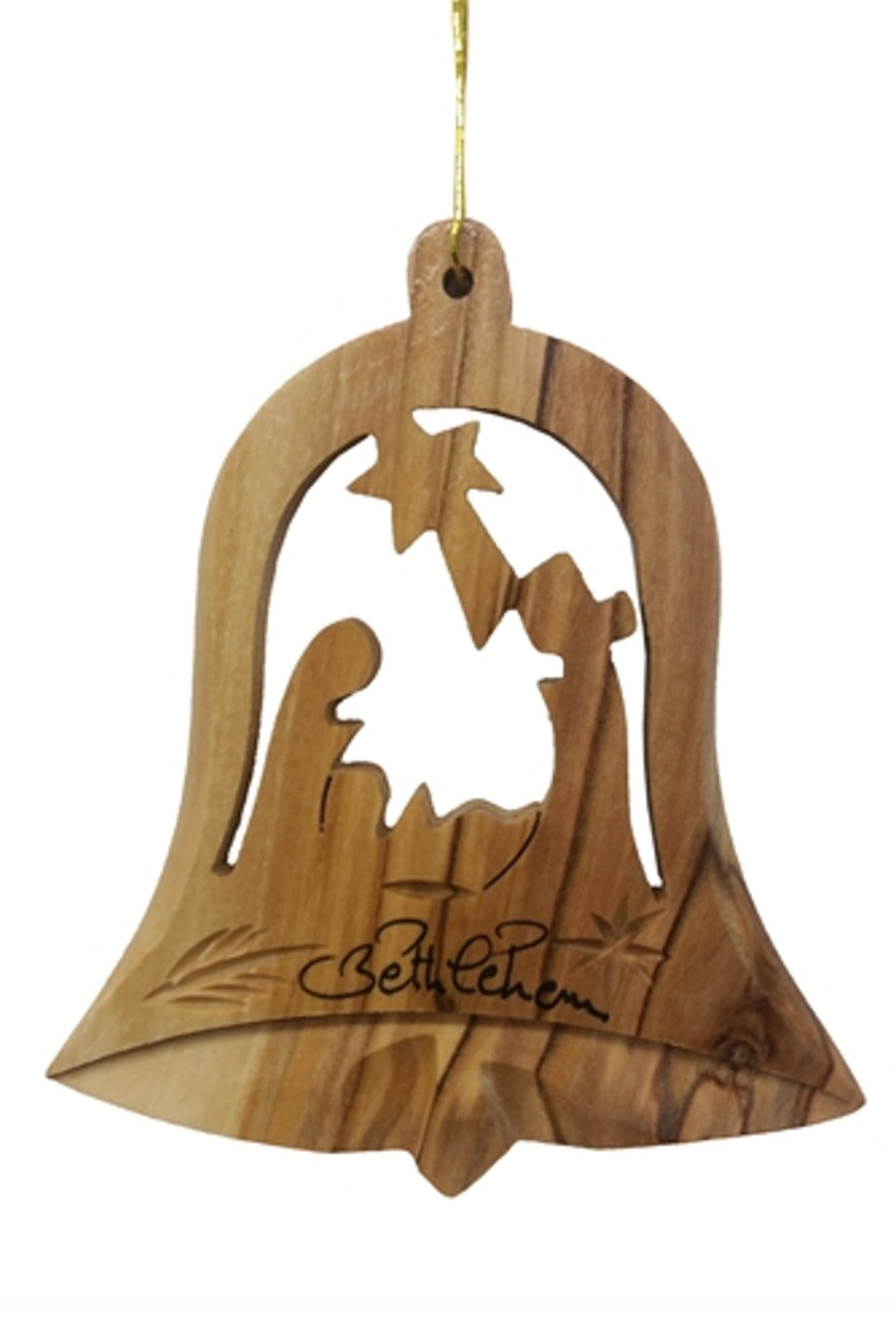 Olive Wood Bell Nativity
