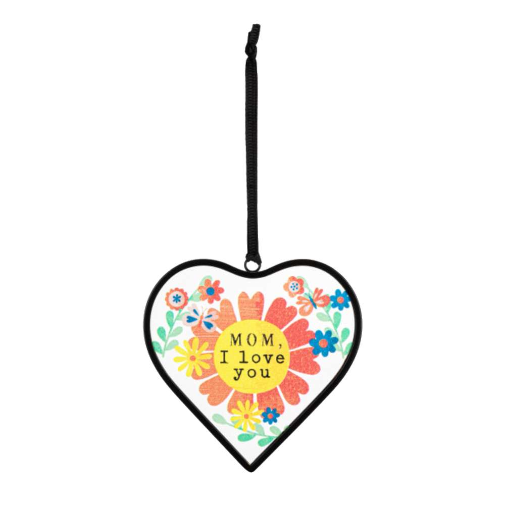 Love You Mom Heart Suncatcher, , large image number 0