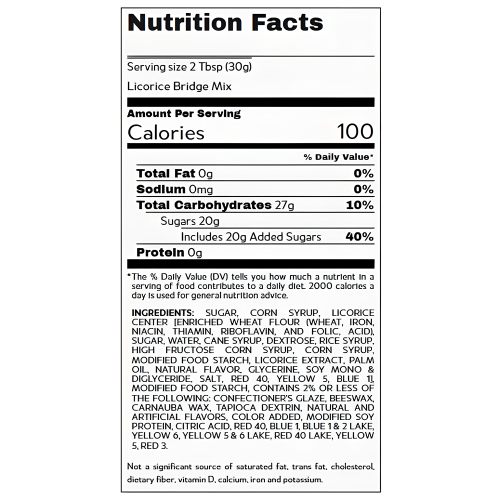 Jelly Belly Licorice Bridge Mix 6.75 Oz Bag, , large image number 2