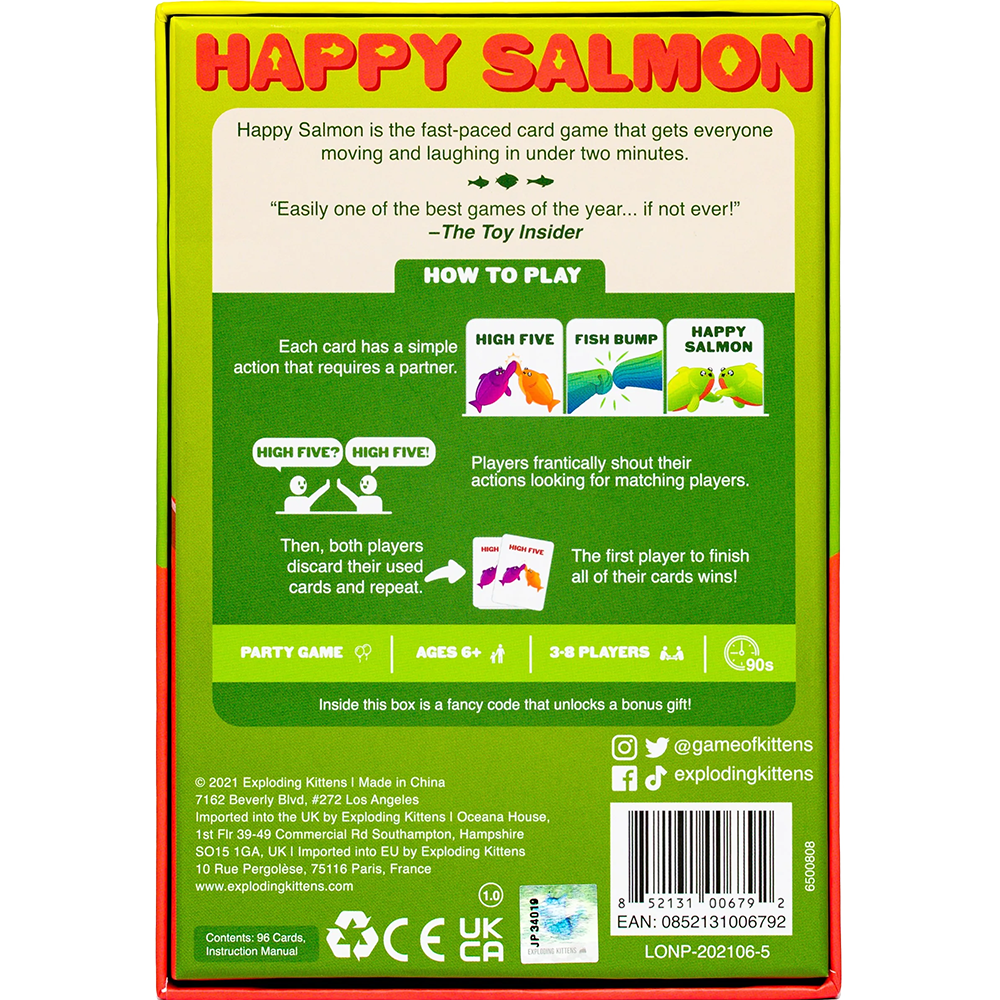 Happy Salmon Card Game, , large