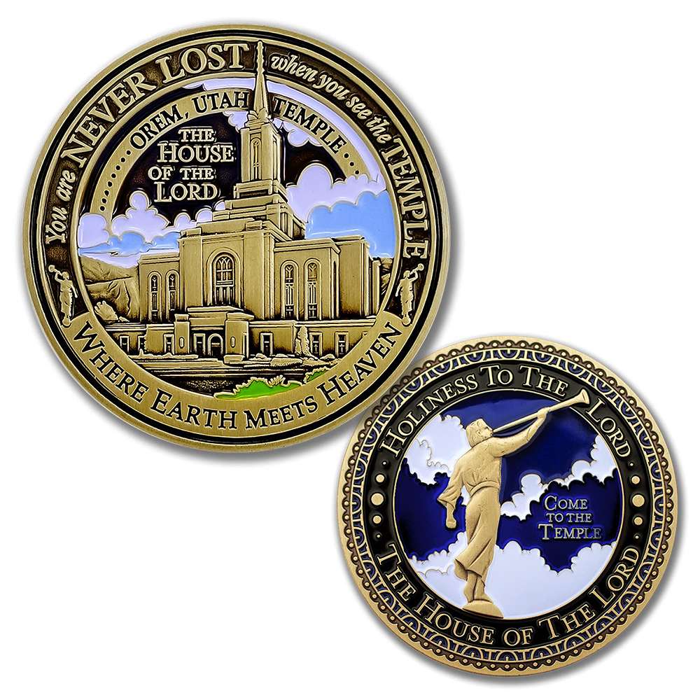 Orem Utah Temple Medallion Coin, , large image number 3