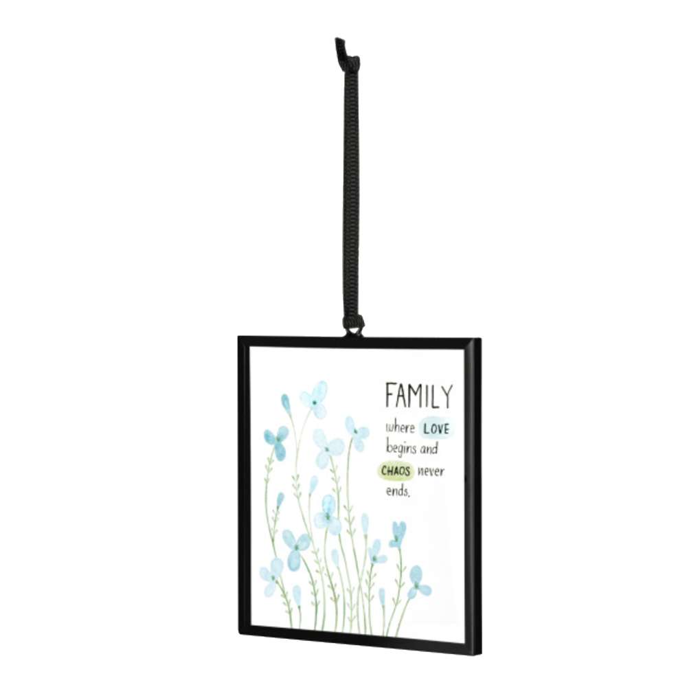 Family, Love & Chaos Suncatcher