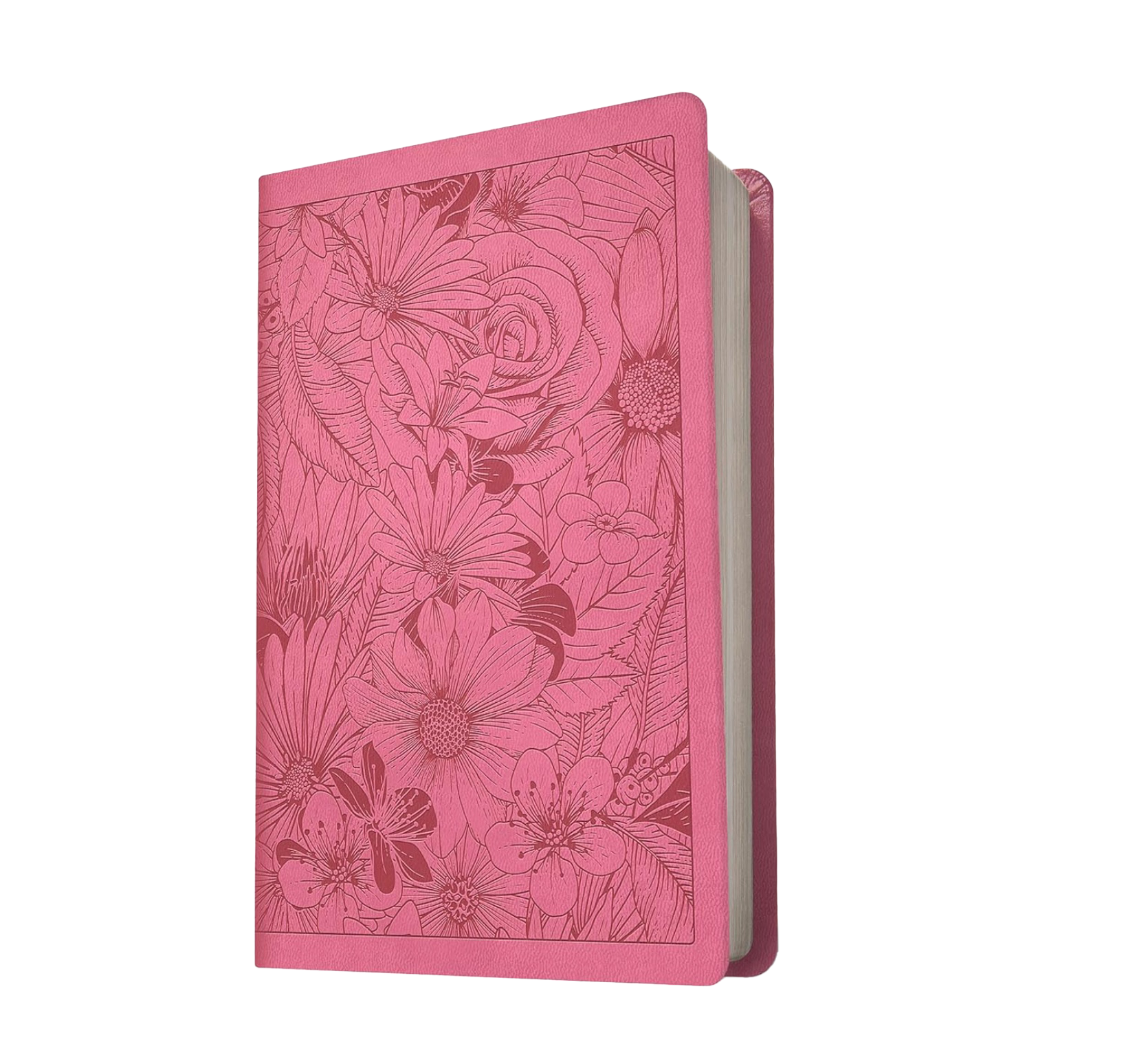 NLT Large Print Premium Value Thinline Bible, Faux Leather, Garden Pink, , large