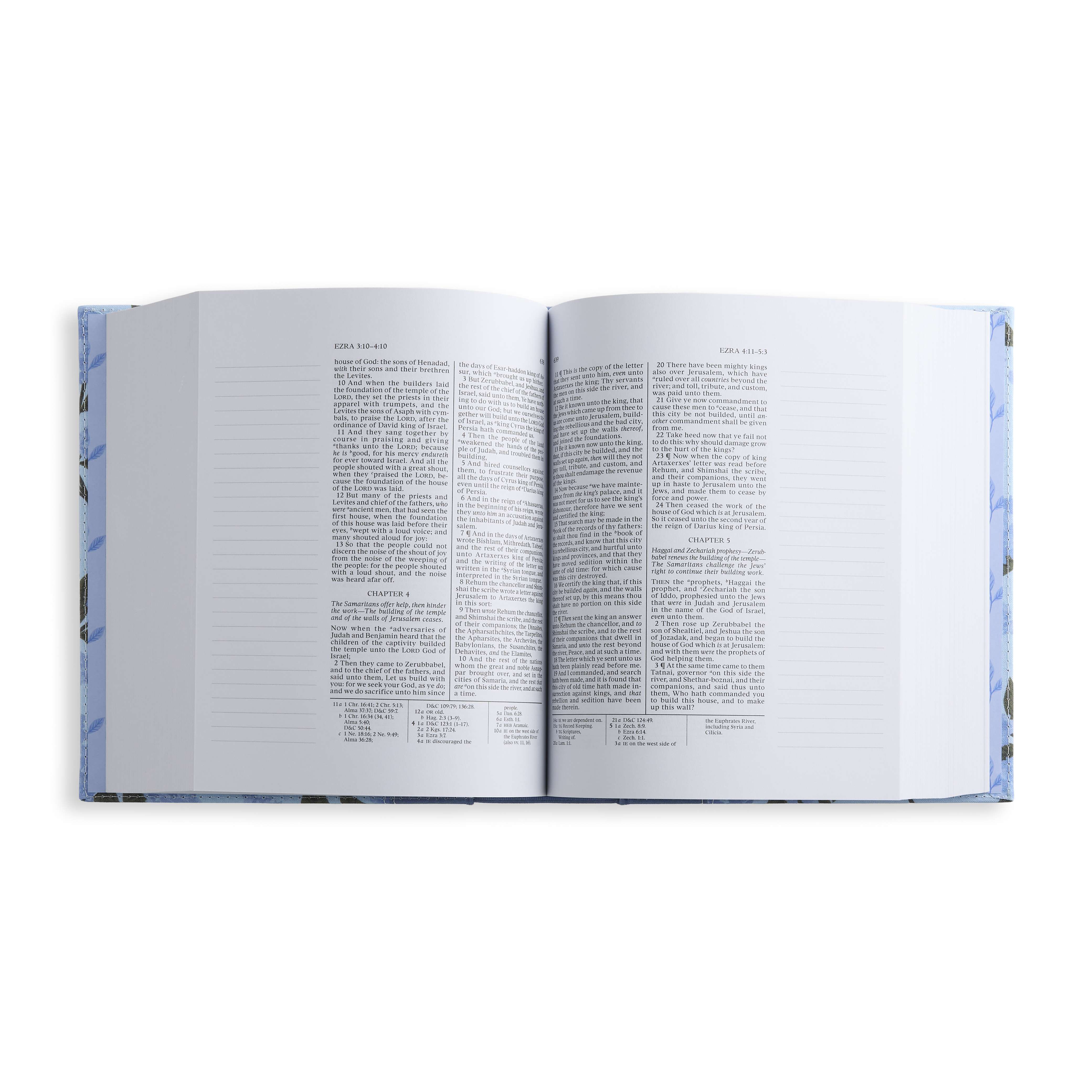 The Old Testament, Journal Edition, Blue Floral (No Index), , large image number 2