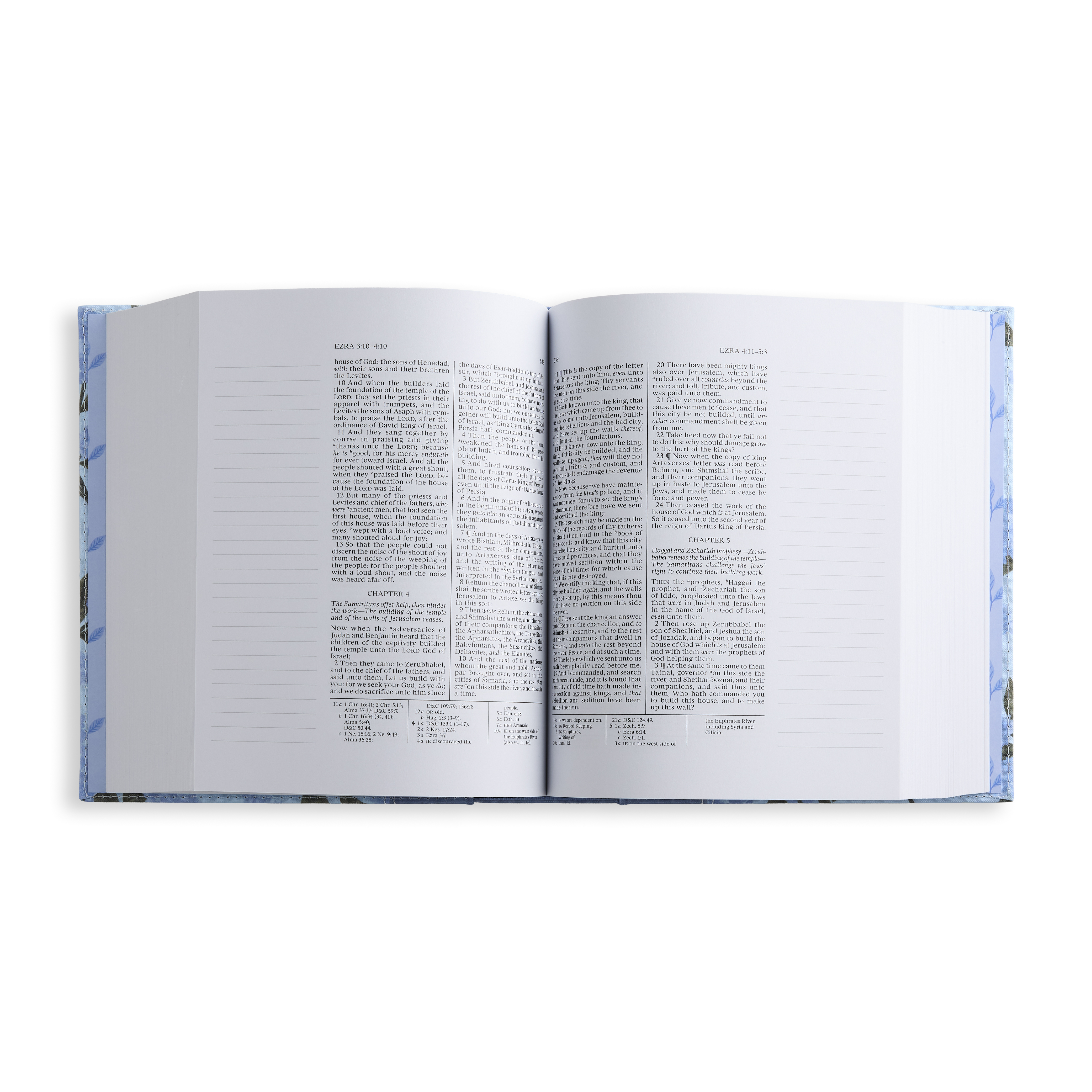 The Old Testament, Journal Edition, Blue Floral (No Index), , large image number 3