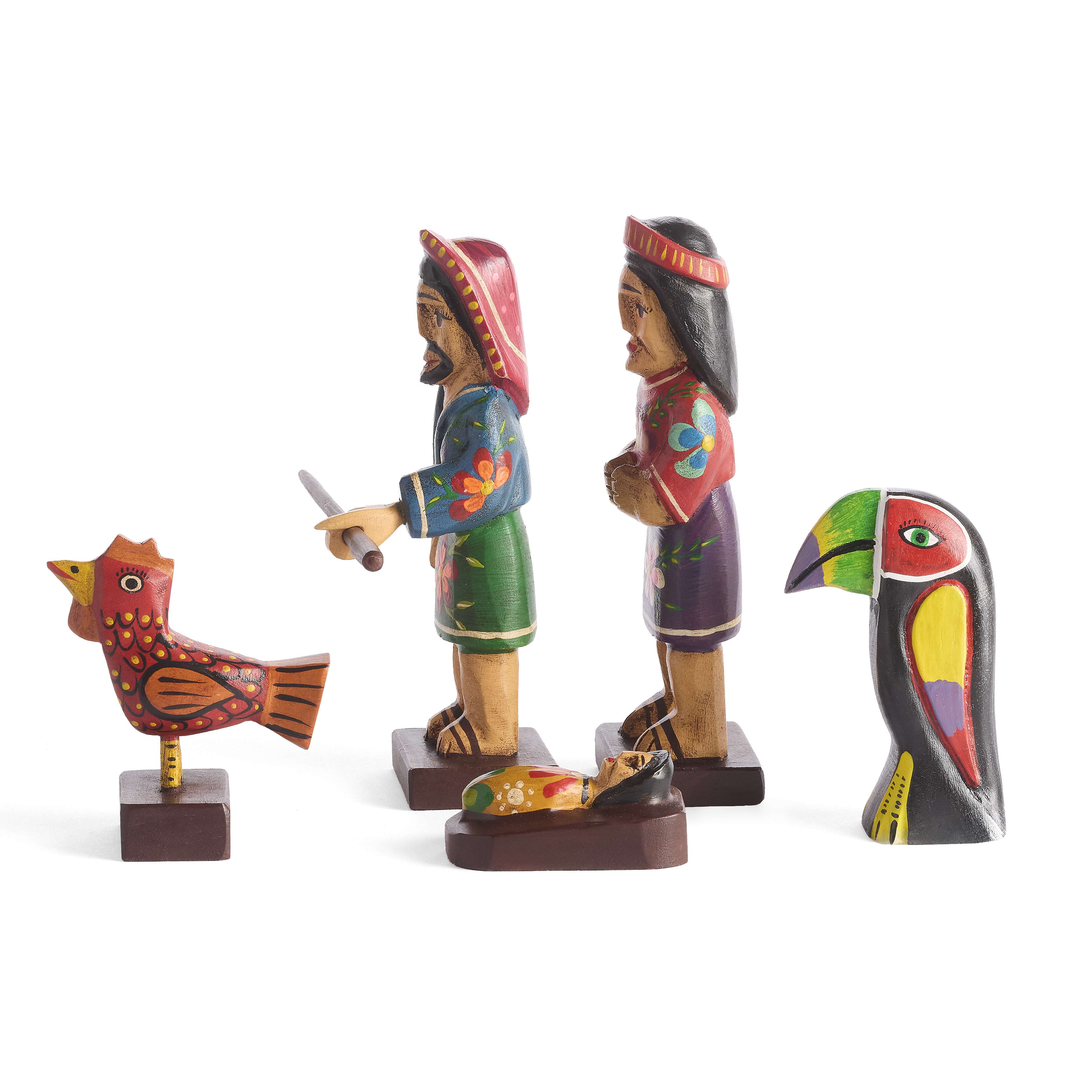 Guatemala Floral Holy Family with Birds Nativity, , large image number 2