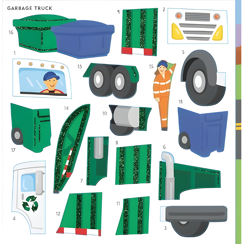 My First Color-By-Sticker Book Cars, Trucks, & Trains, , large image number 3