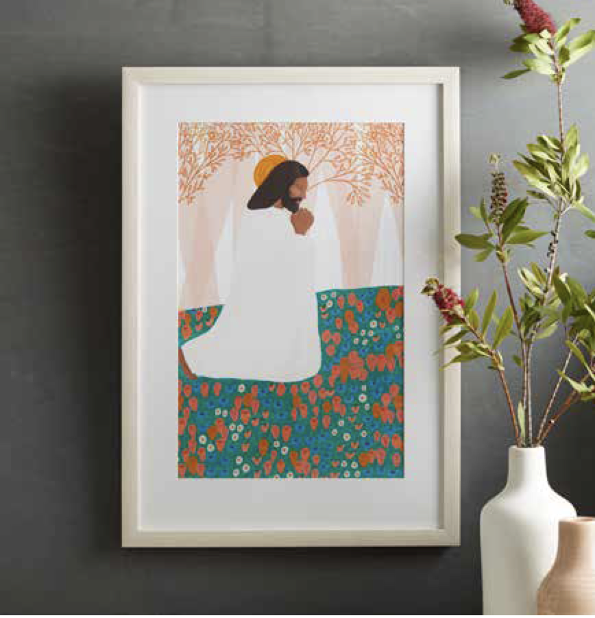 His Prayer (24x15 Framed Art), , large image number 2