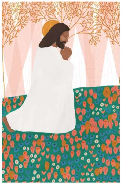 His Prayer (24x15 Framed Art), , large image number 0