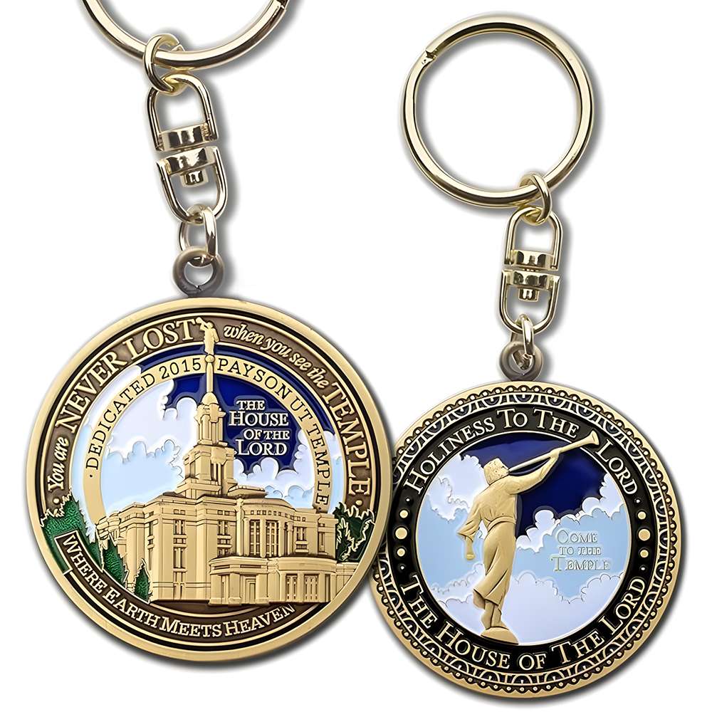 Payson Utah Temple Keychain, , large image number 3