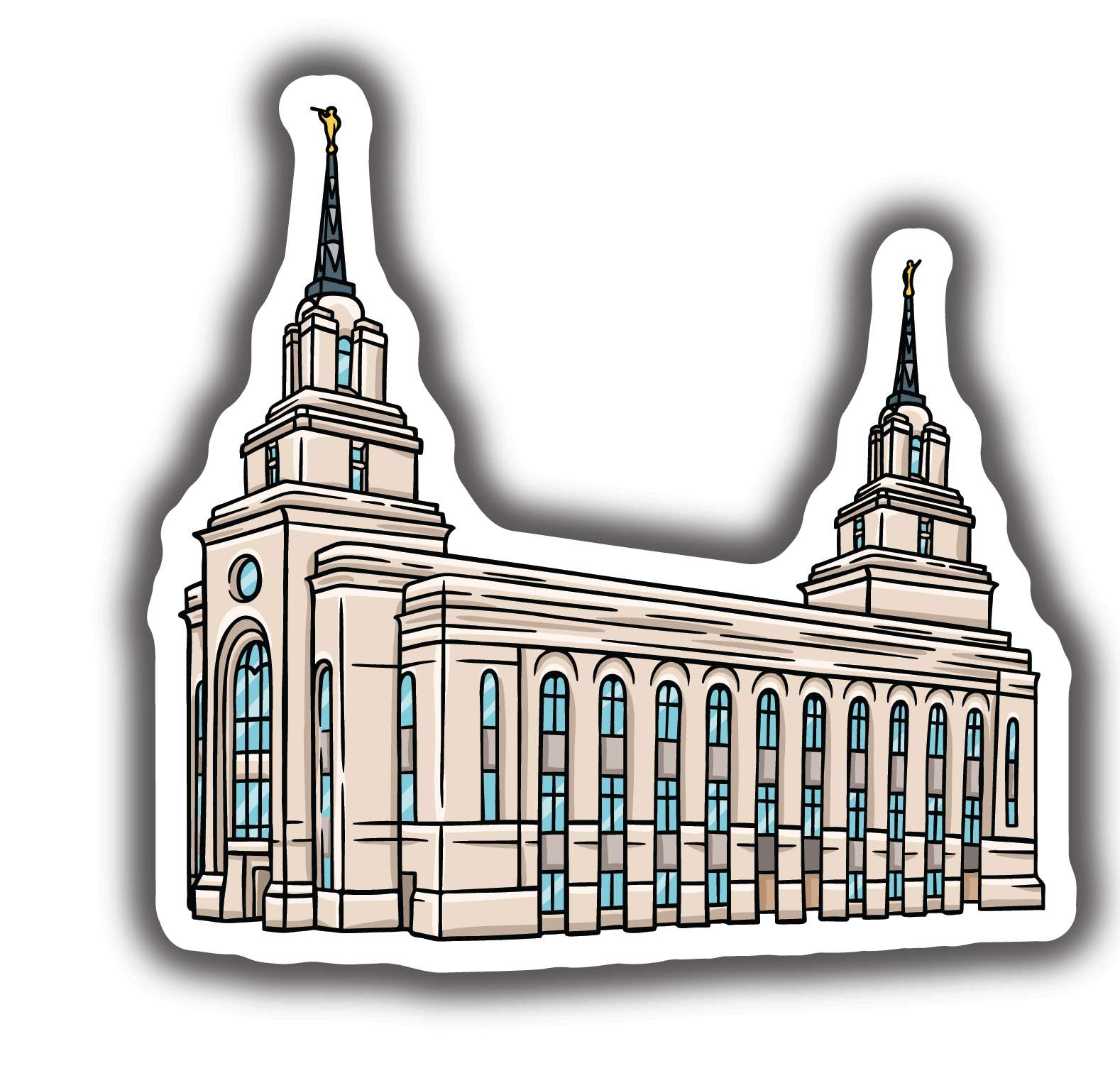 Sticker Layton Temple