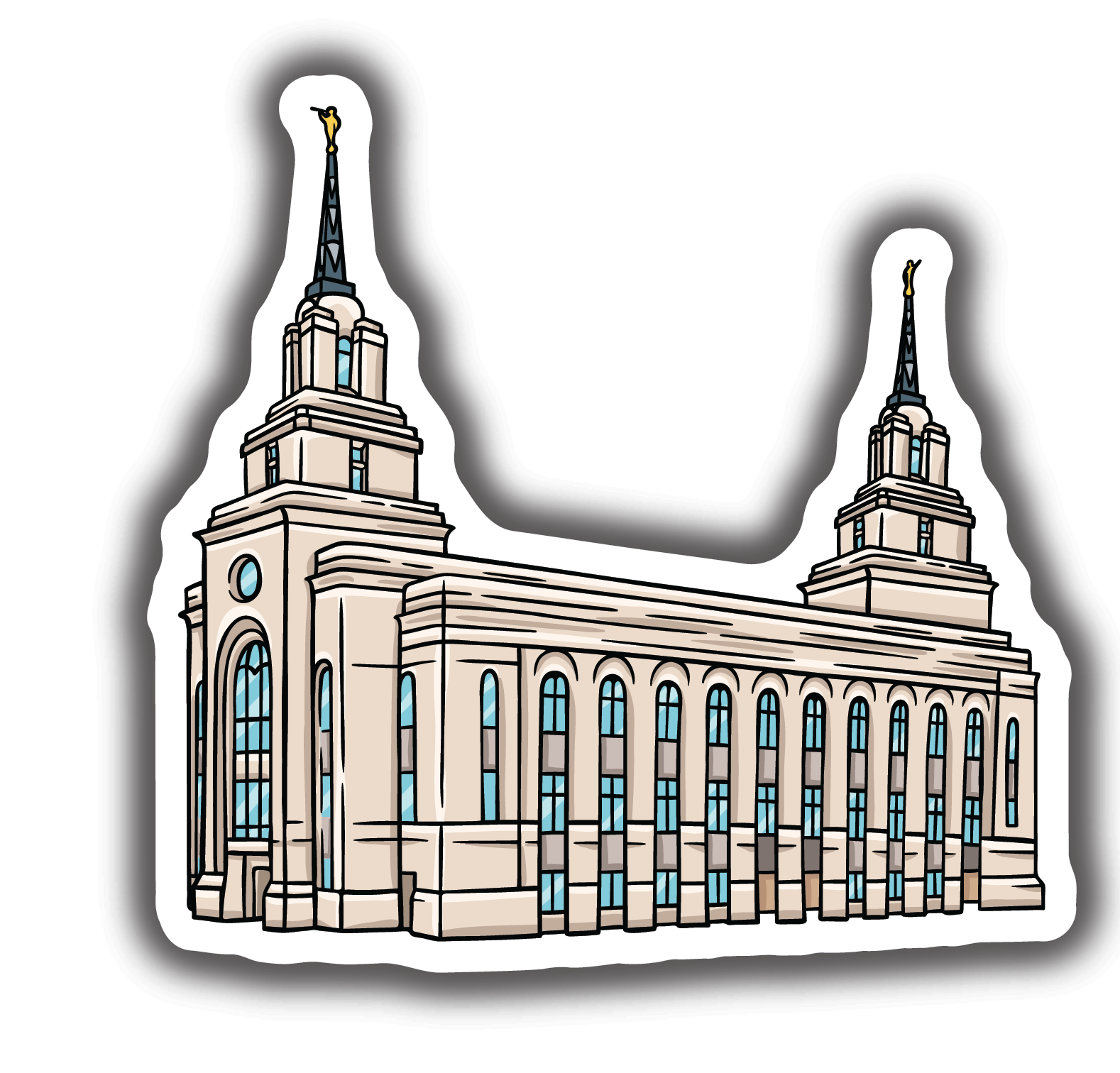 Sticker Layton Temple