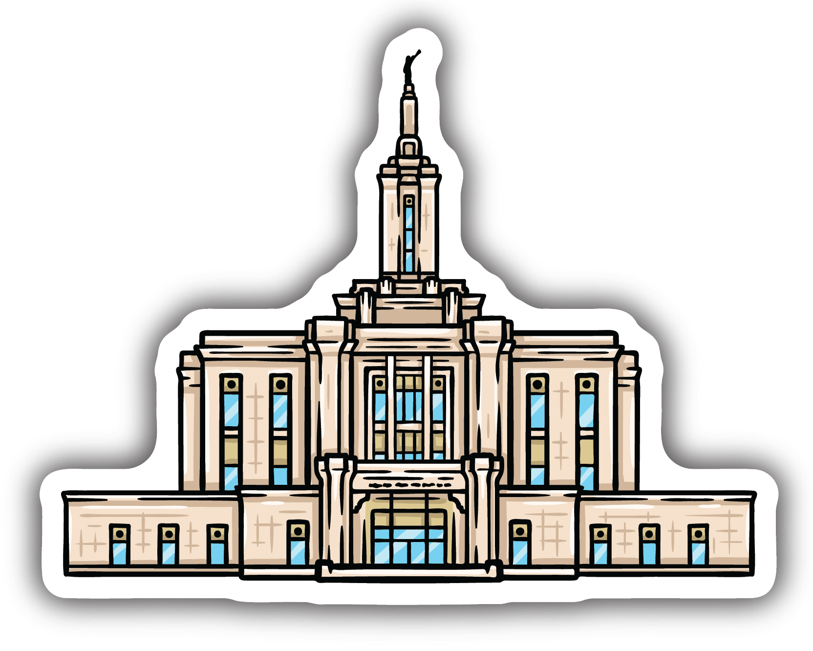 Sticker Pocatello Temple