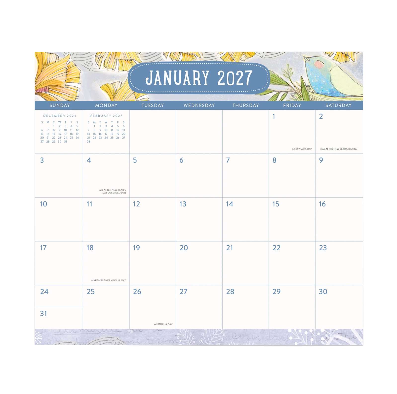 2027 Where Love Grows Magnetic Monthly Calendar Pad, , large image number 3