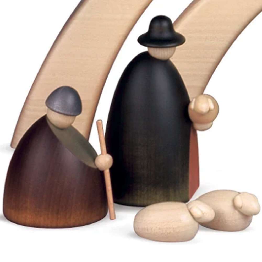 Handmade German Nativity Set, , large image number 3