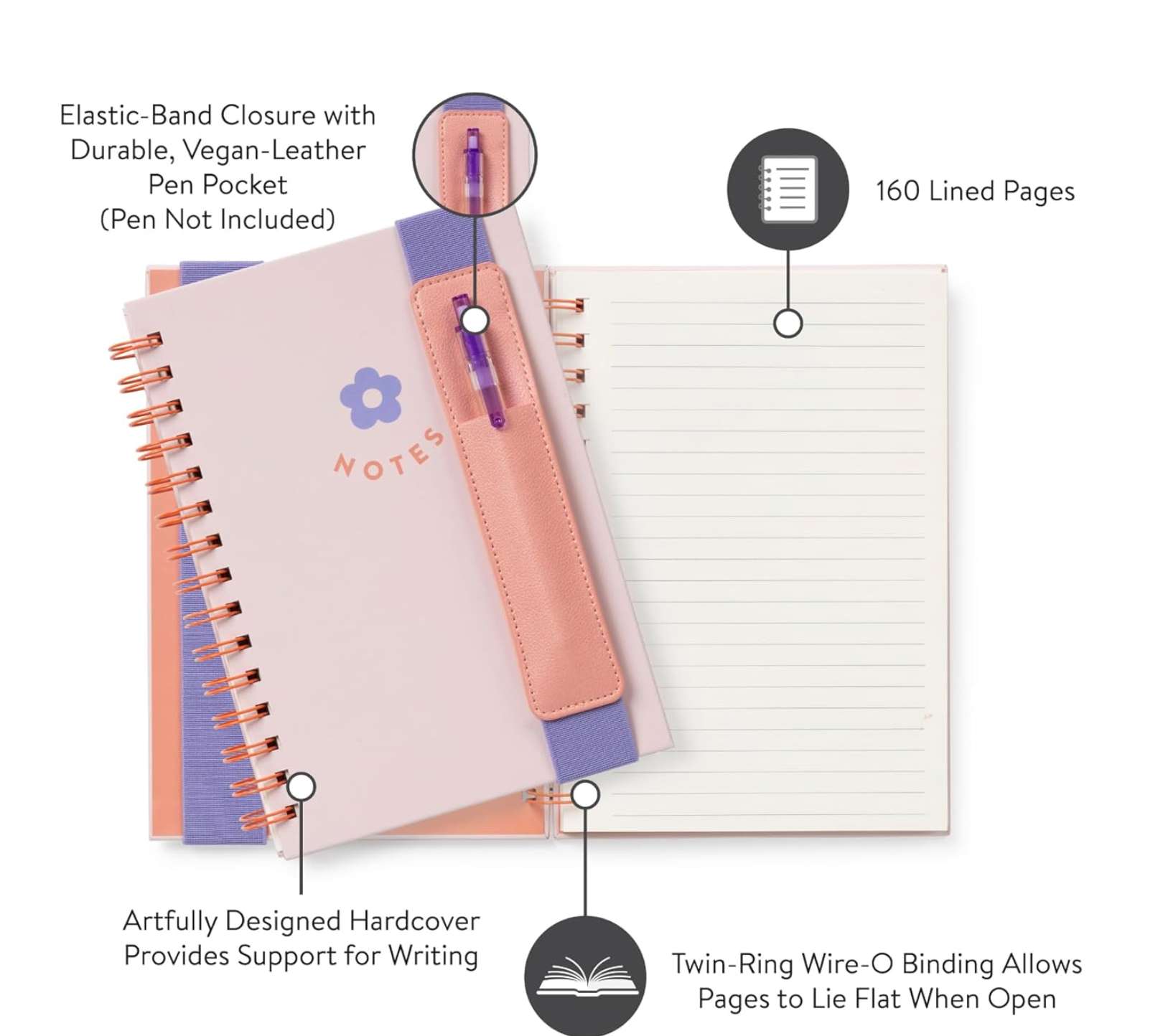 Pretty Posy Notes Journal, , large