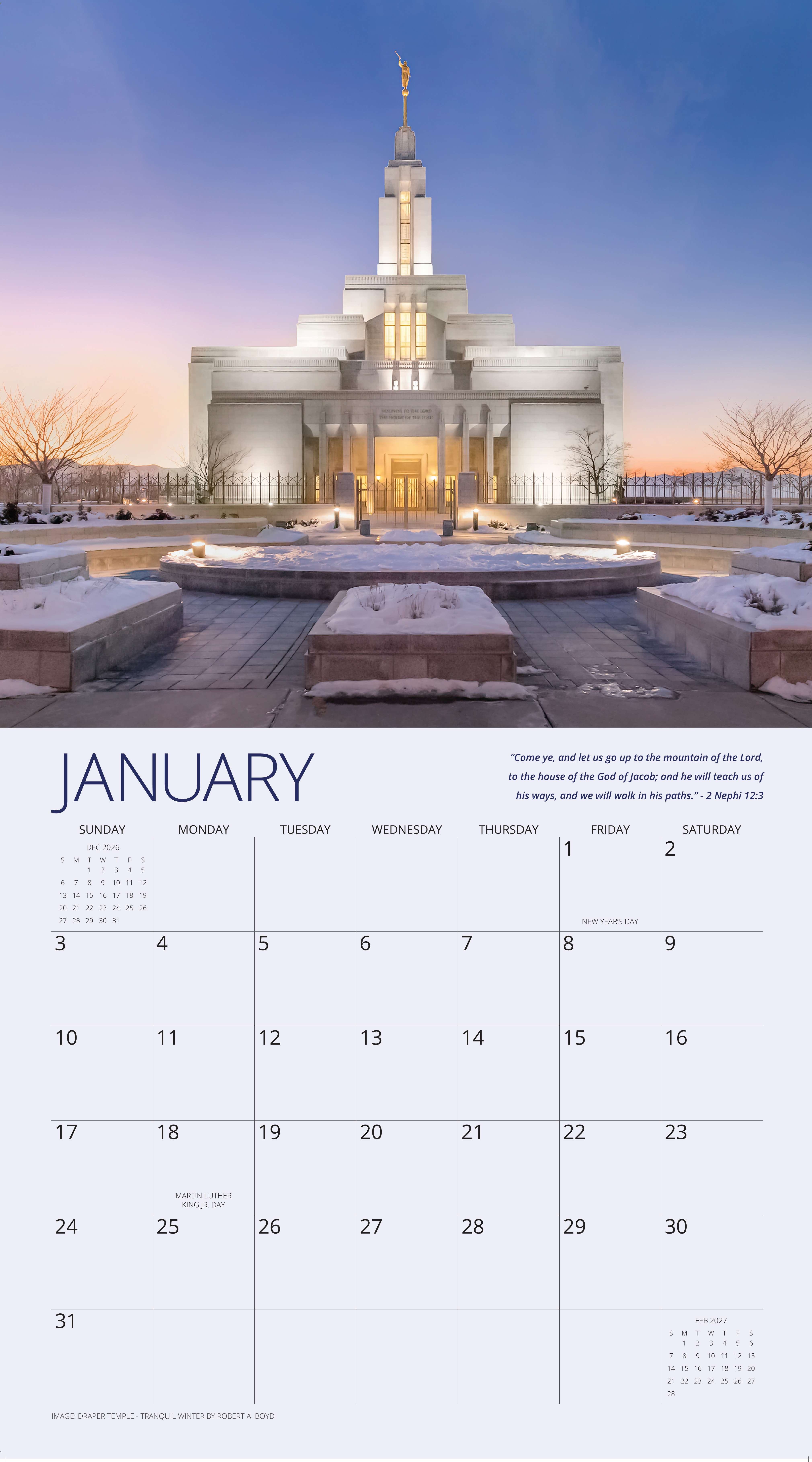 2027 Fire of the Covenant Wall Calendar (Large), , large image number 2