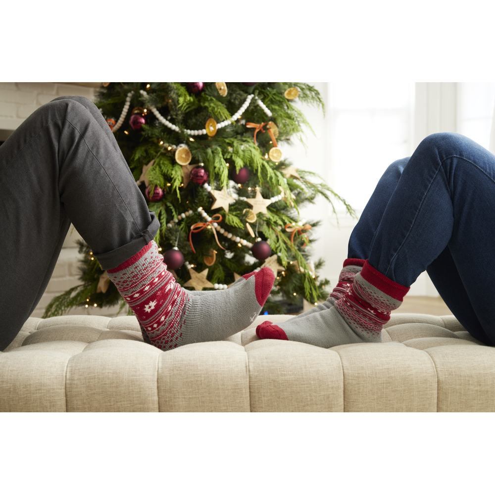 Silent Night, Cozy Night Christmas Socks, , large image number 5