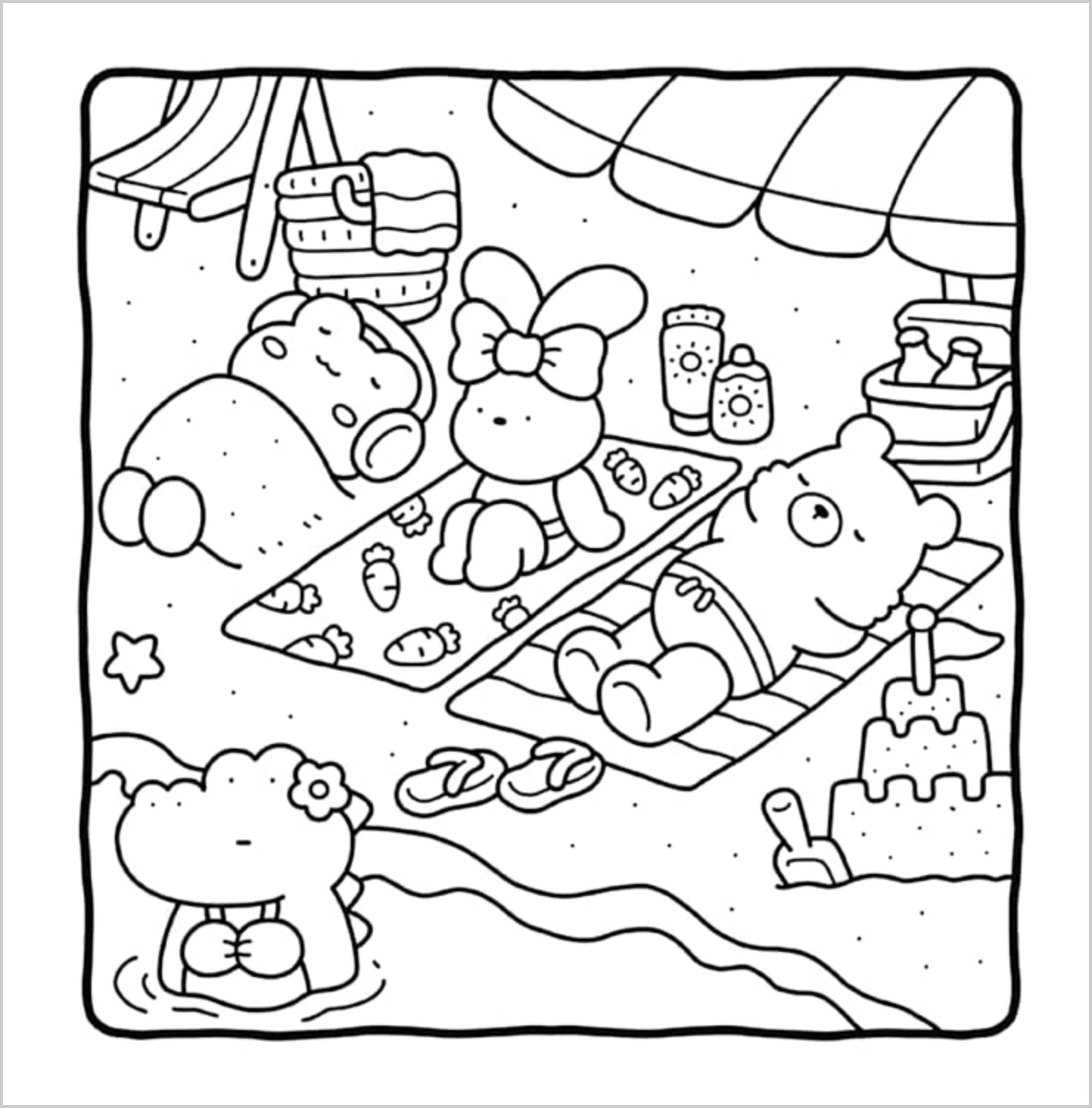 Cozy Friends Coloring Book (Cozy Spaces Coloring), , large
