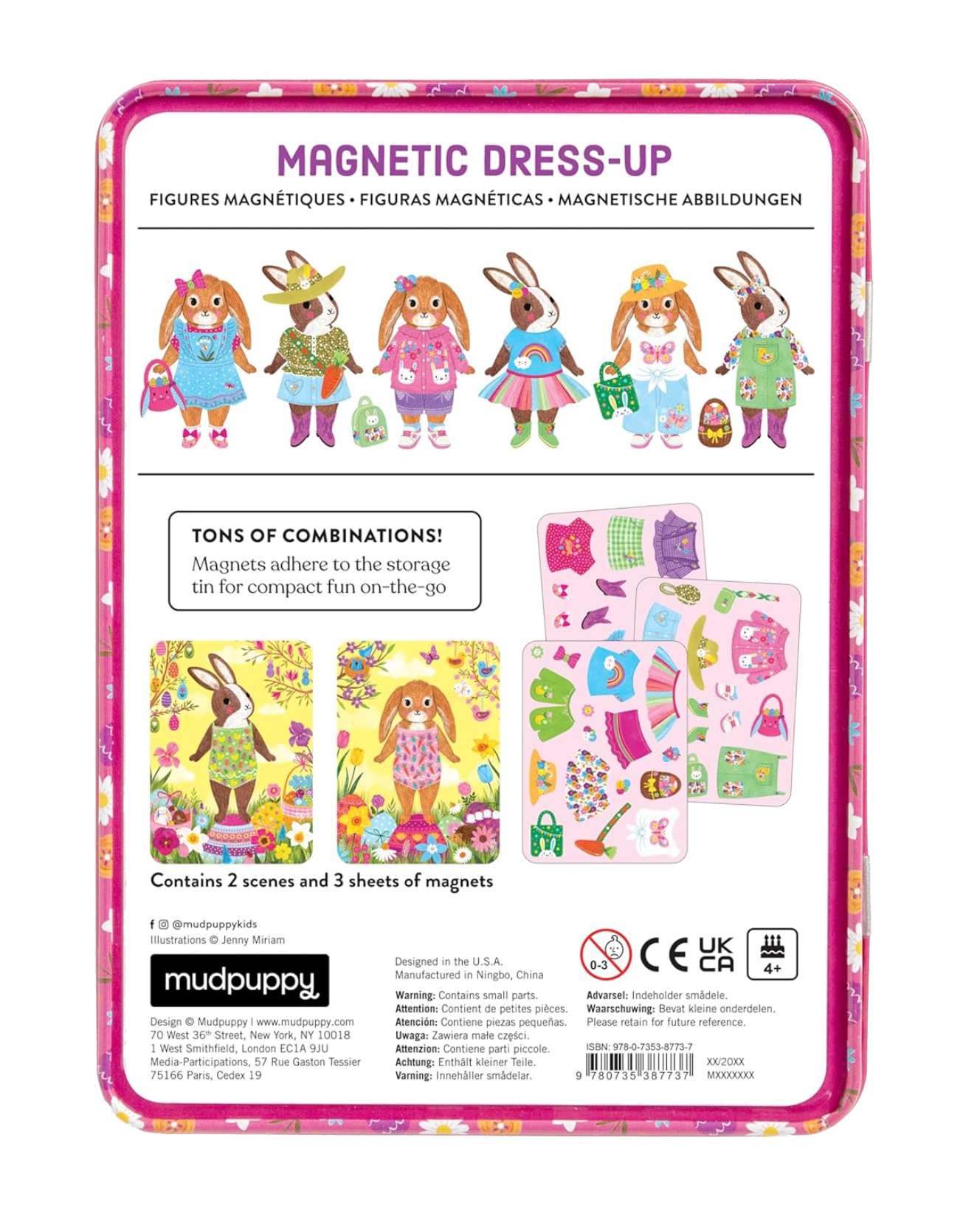 Garden Bunnies Magnetic Dress-Up, , large image number 2