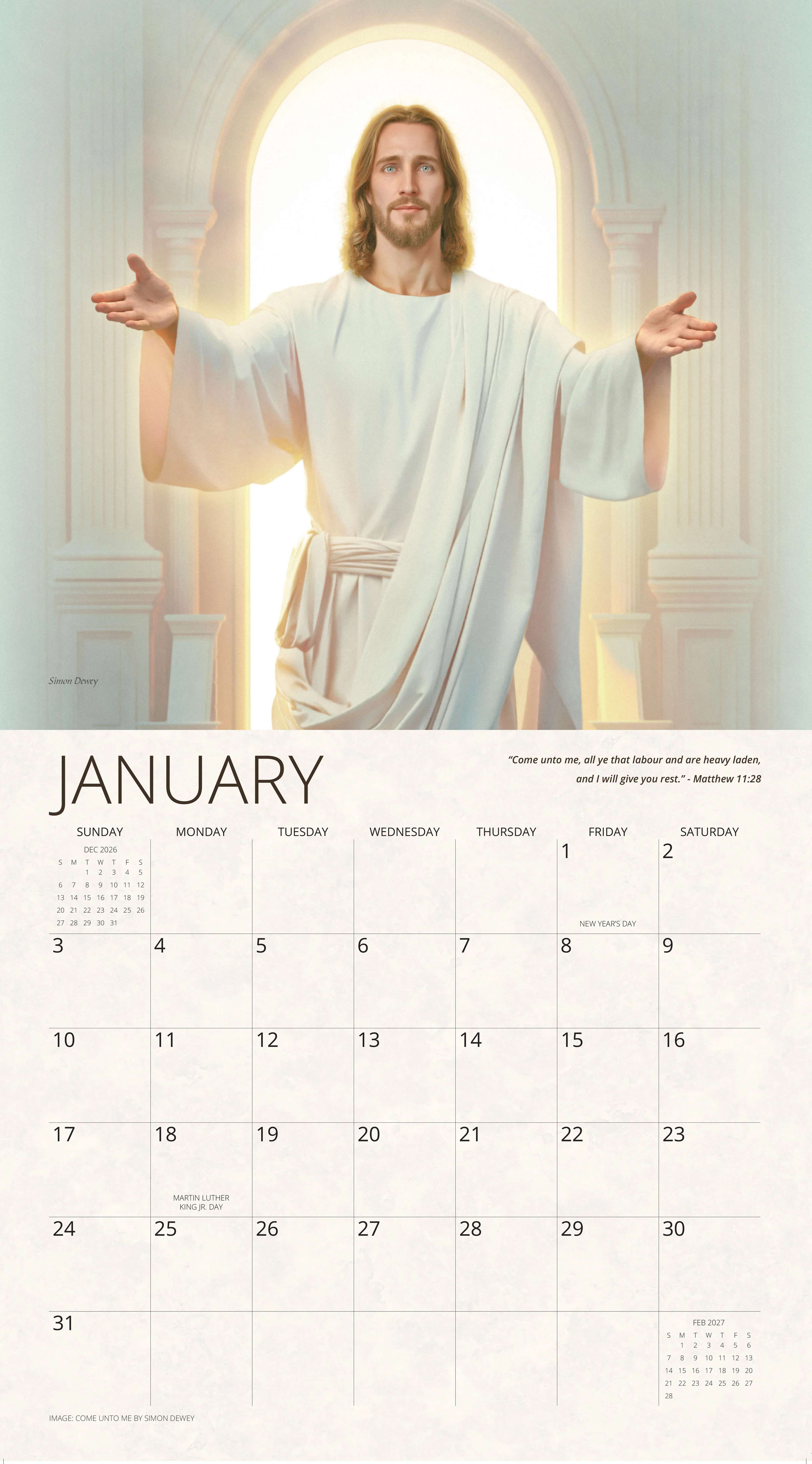 2027 Living Water Wall Calendar (Small), , large image number 2
