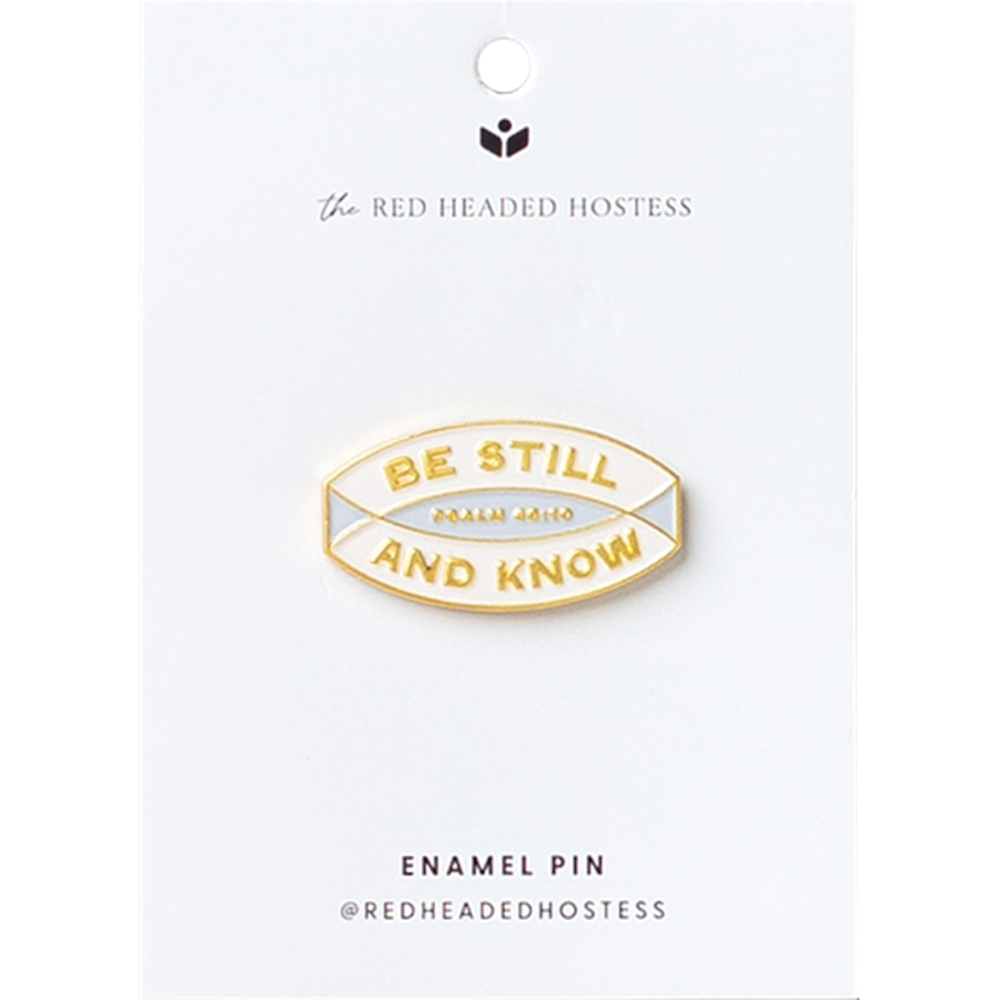 Be Still and Know Enamel Pin,  Be Still and Know Enamel Pin