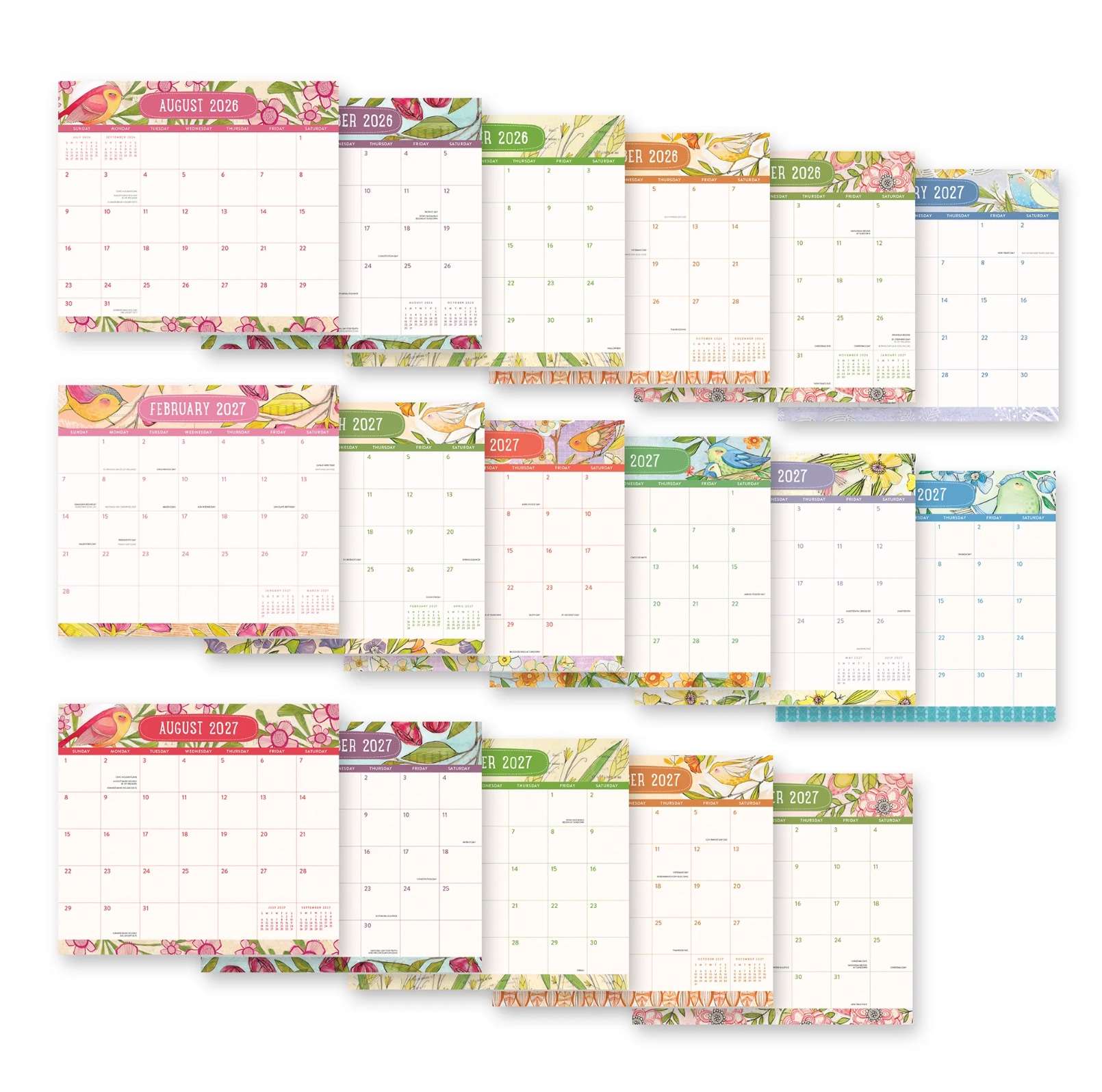 2027 Where Love Grows Magnetic Monthly Calendar Pad, , large image number 4