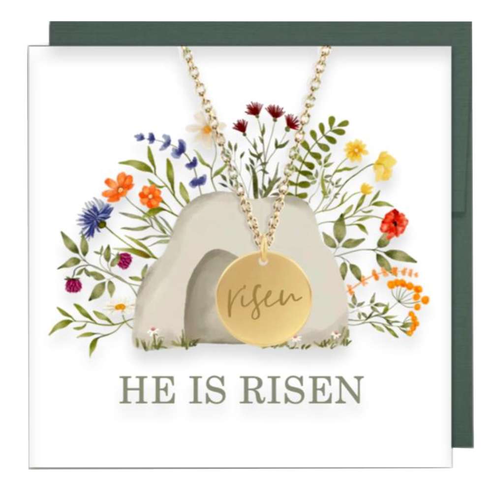He is Risen Necklace, , large image number 0