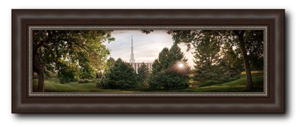 Provo Temple, The Daydawn is Breaking (18x47 Framed Art)