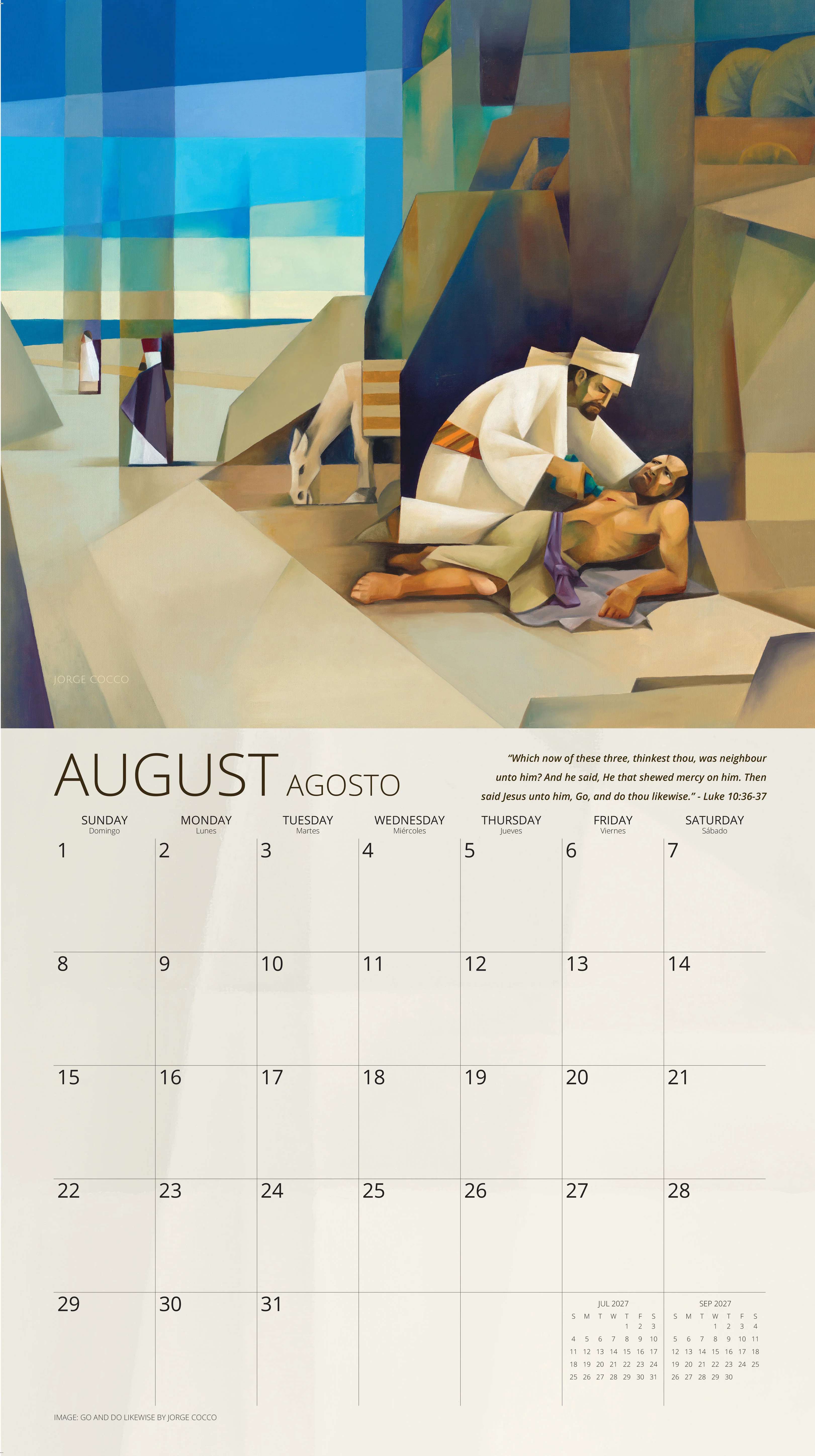 2027 Come Thou Font Wall Calendar, , large image number 2