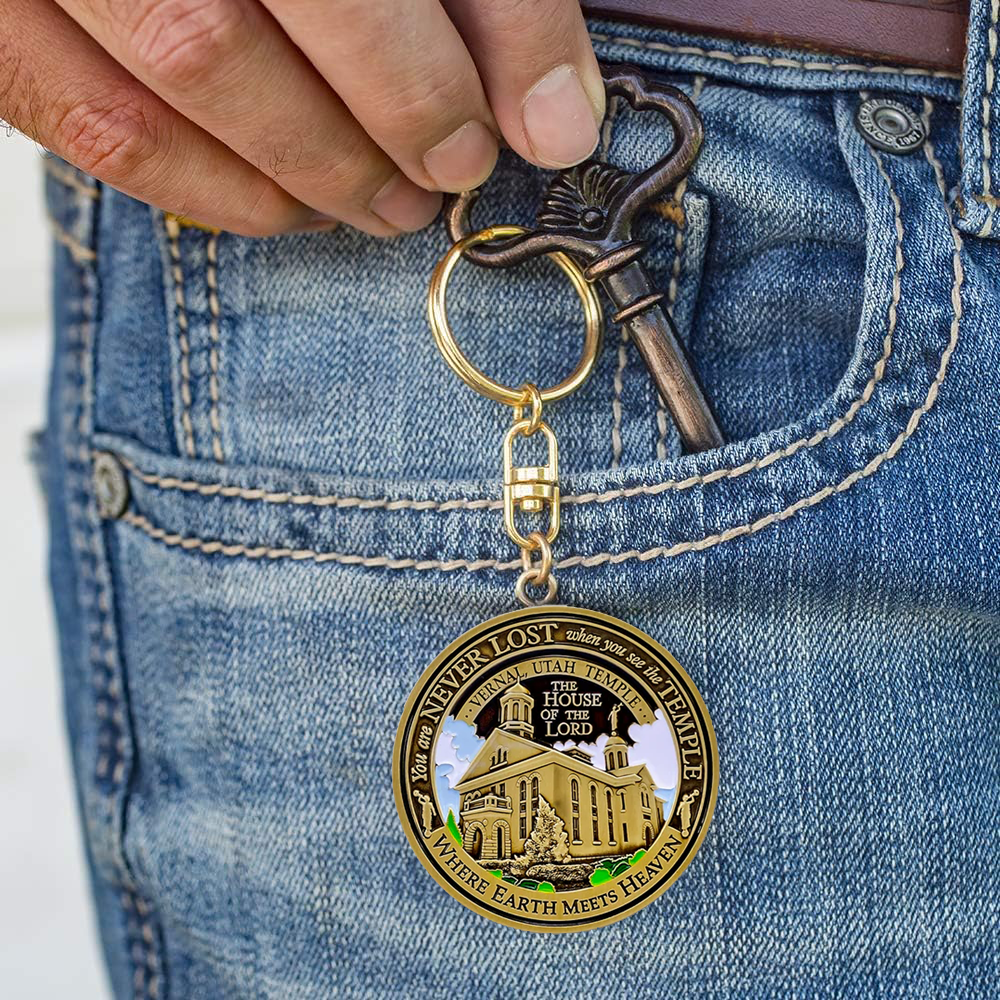 Vernal Utah Temple Keyring, , large image number 4