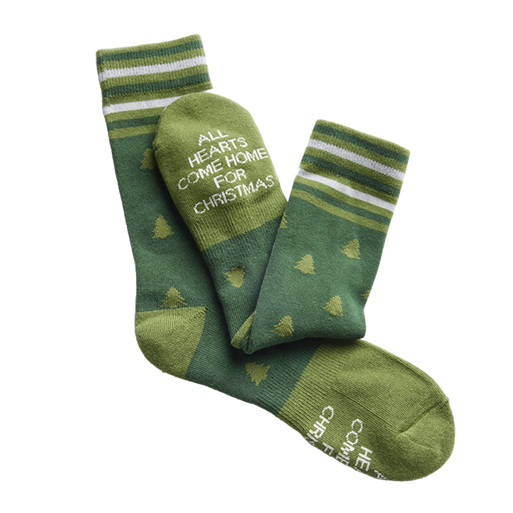 Men's All Hearts Come Home for Christmas Socks,  Men's All Hearts Come Home for Christmas Socks
