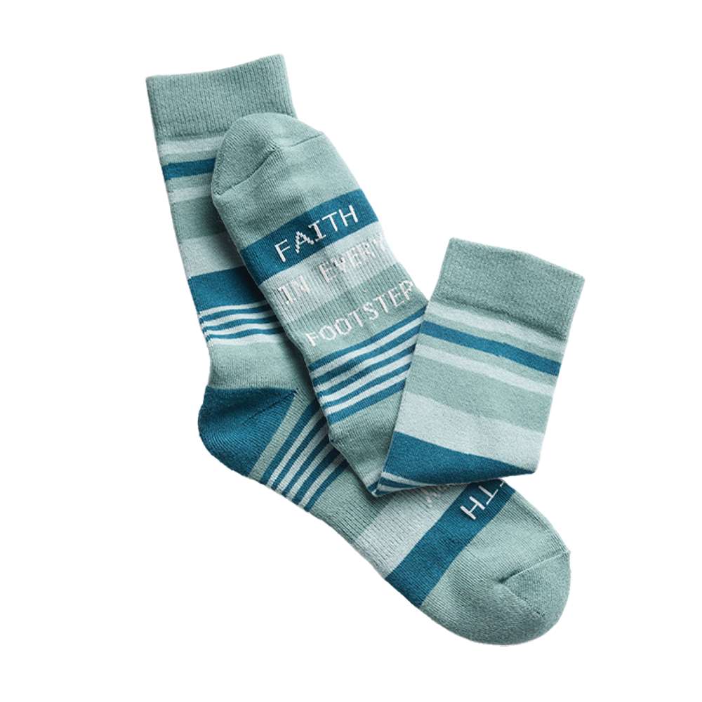 Men's Stripe Faith in Every Footstep Socks