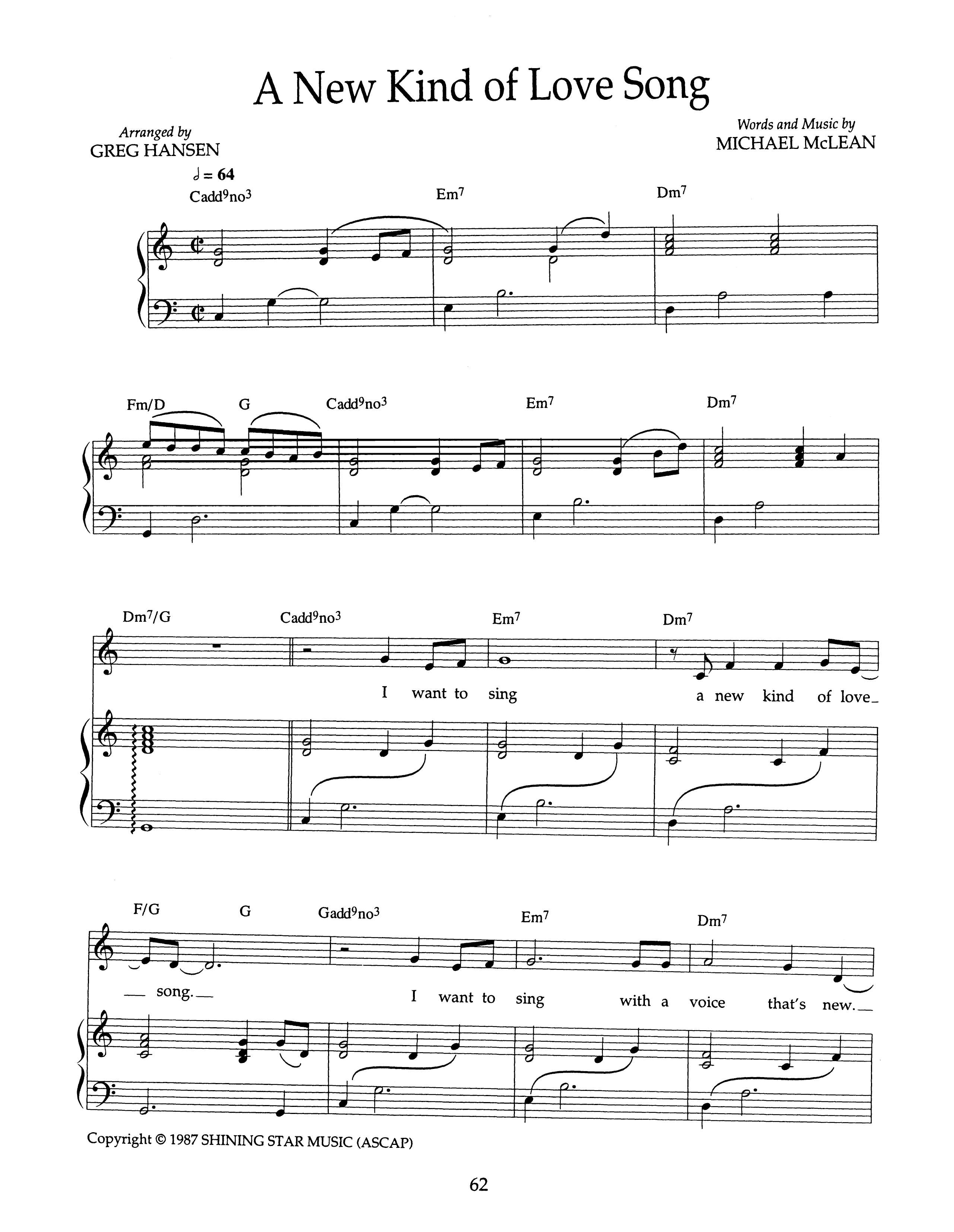 A New Kind of Love Song