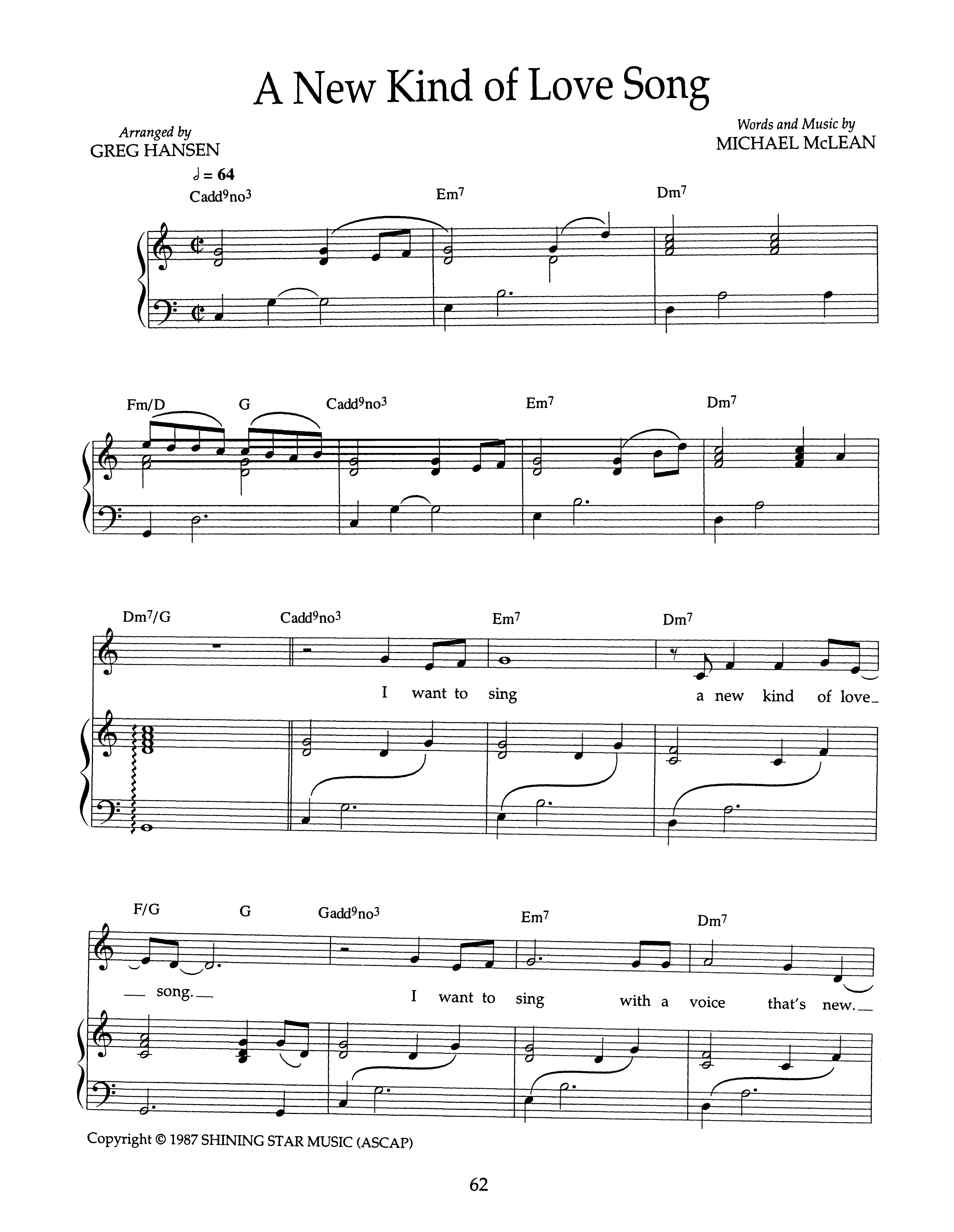 A New Kind of Love Song