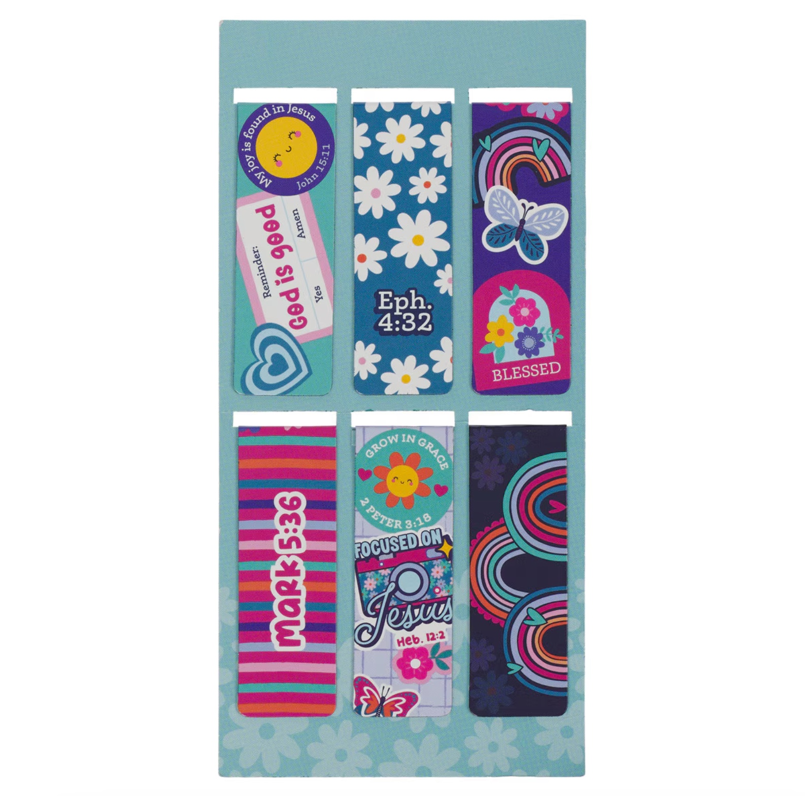 I Am Strong Magnetic Bookmark Set, , large