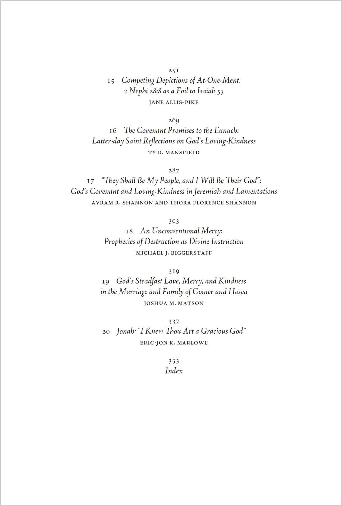 Tender Mercies and Loving-Kindness, , large image number 3