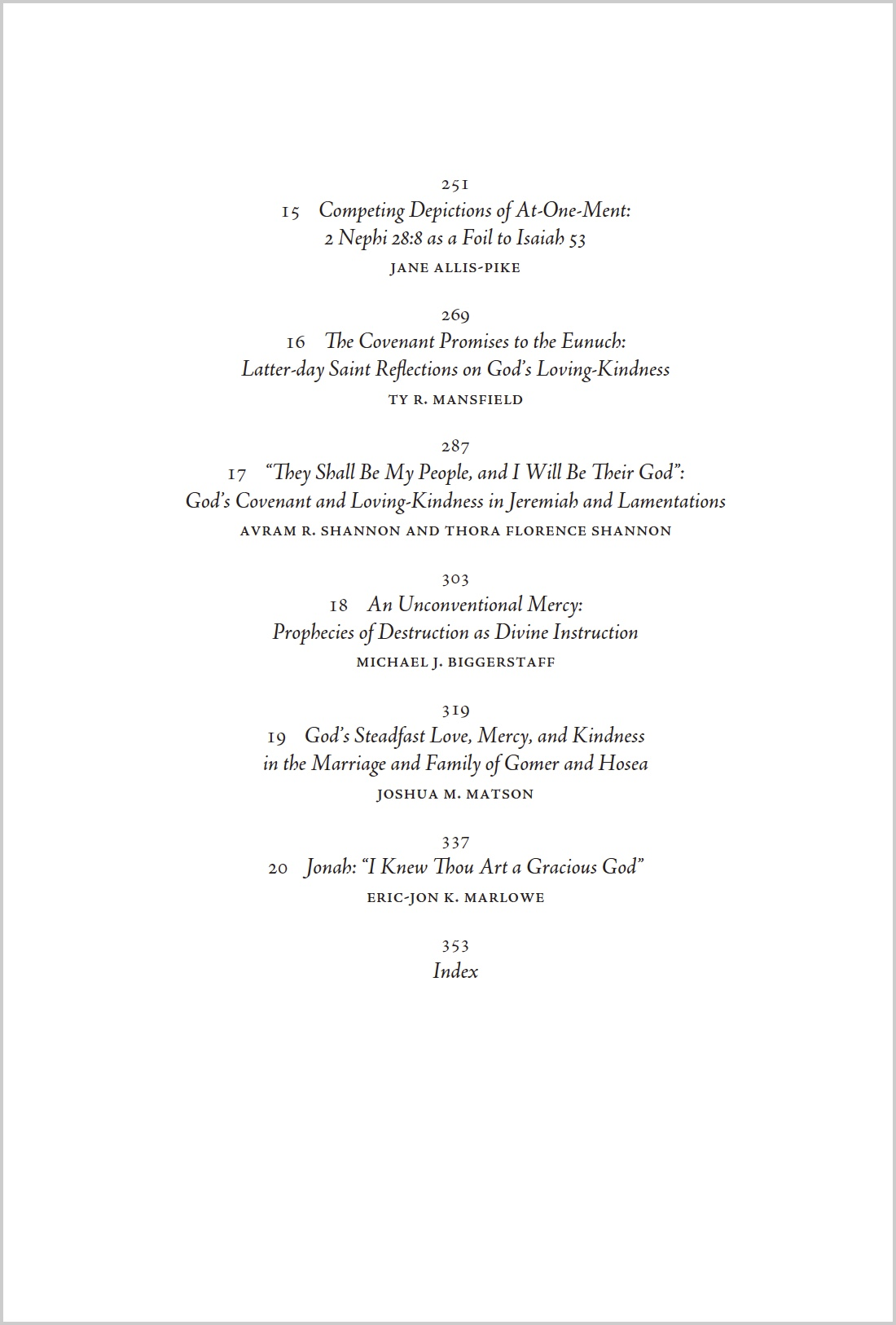 Tender Mercies and Loving-Kindness, , large image number 3