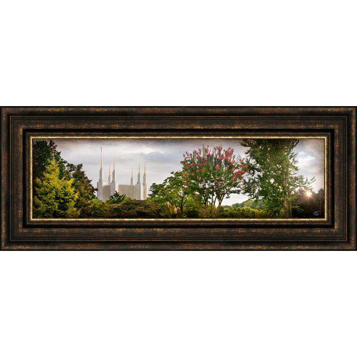 Washington, D.C. Temple, the Day Dawn is Breaking (19x48 Canvas Framed Art), , large image number 0