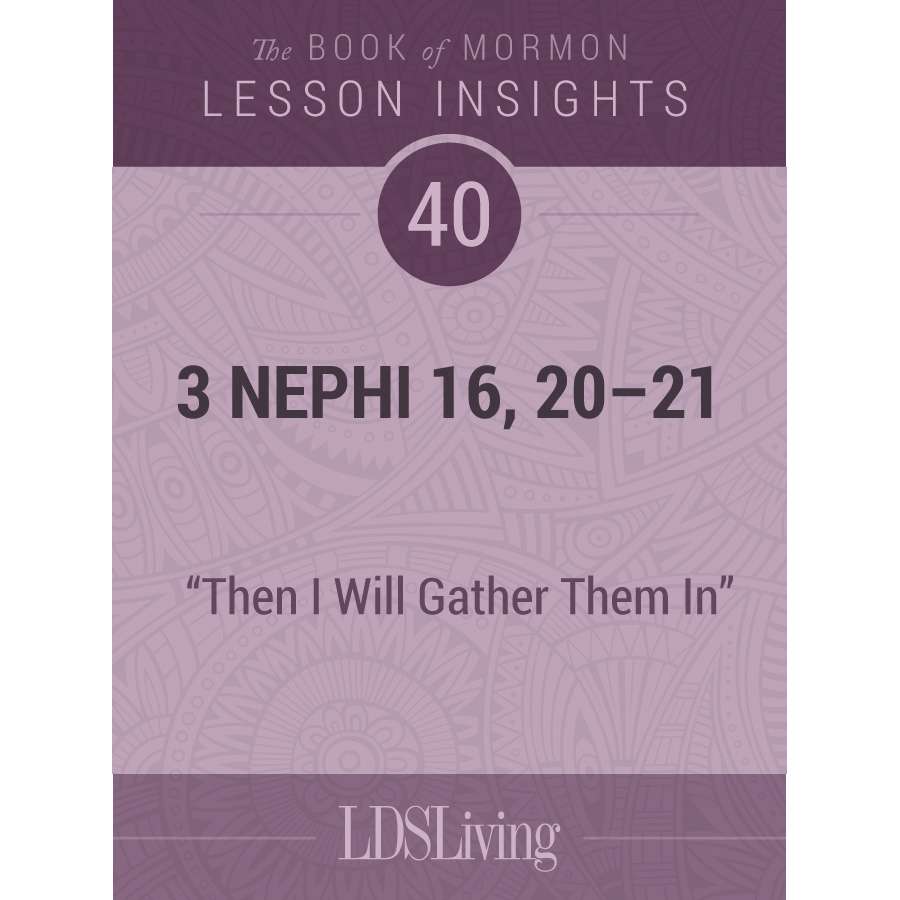 Lesson Insights Book of Mormon #40, 3 Nephi 16, 21-22