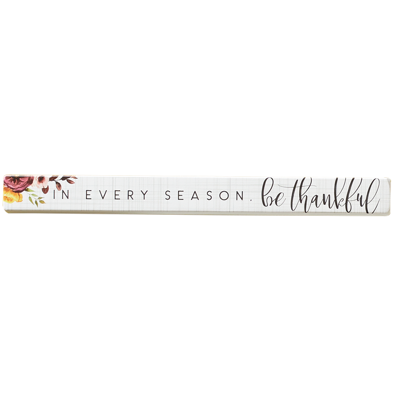 16X1 Every Season Thankful Plaque