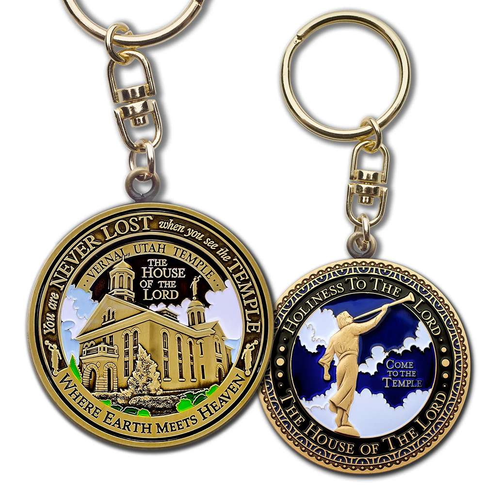 Vernal Utah Temple Keychain, , large image number 3