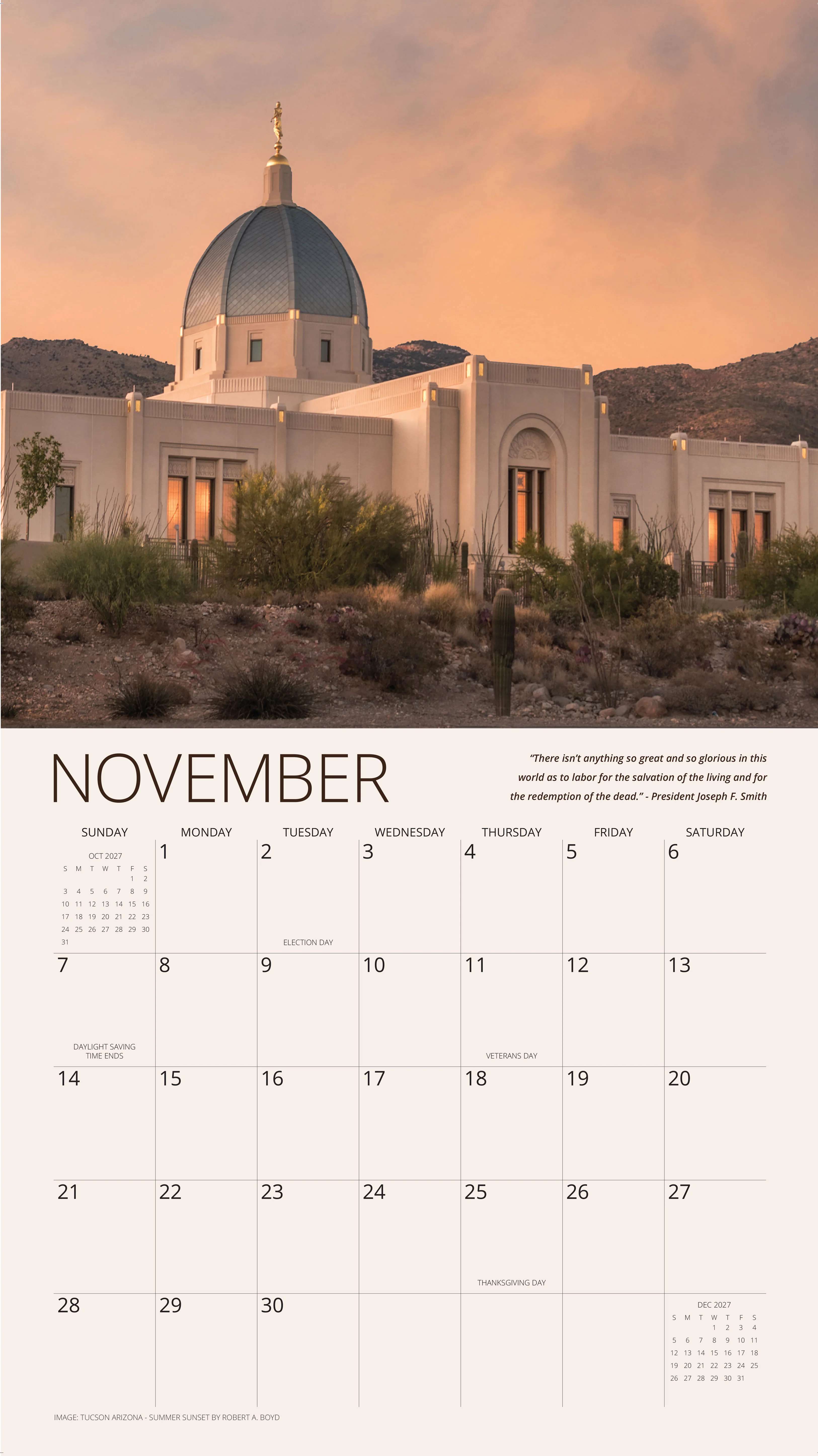2027 Fire of the Covenant Wall Calendar (Small), , large image number 4