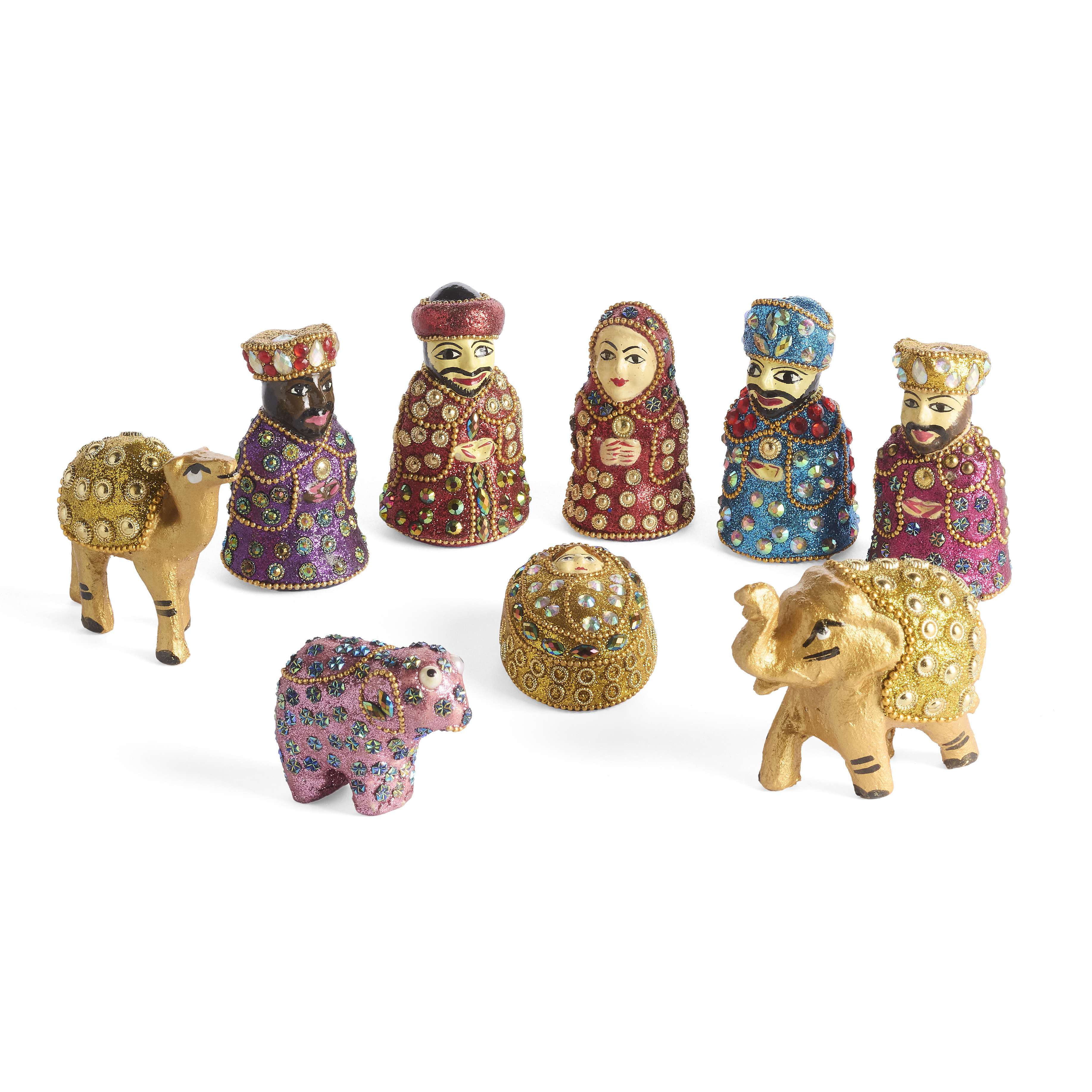 India Ornate Colorful Nativity