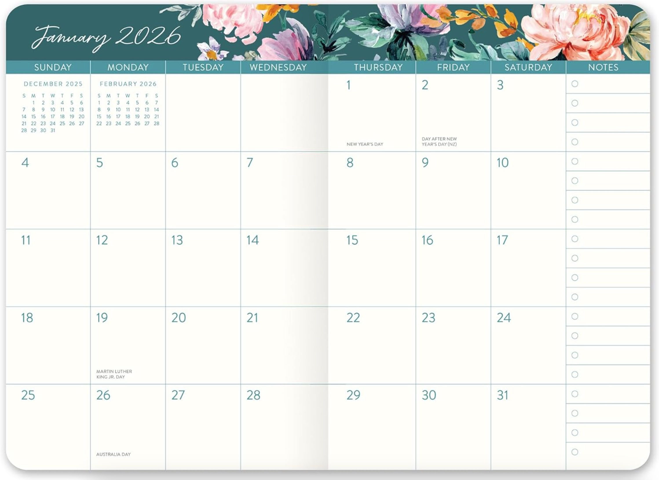 2026 Bella Flora Pocket Planner, , large image number 2