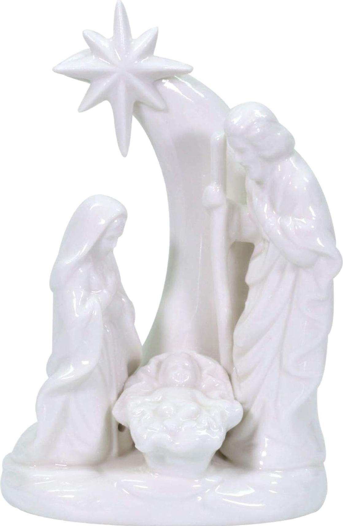 Silent Night Porcelain Nativity Figurine