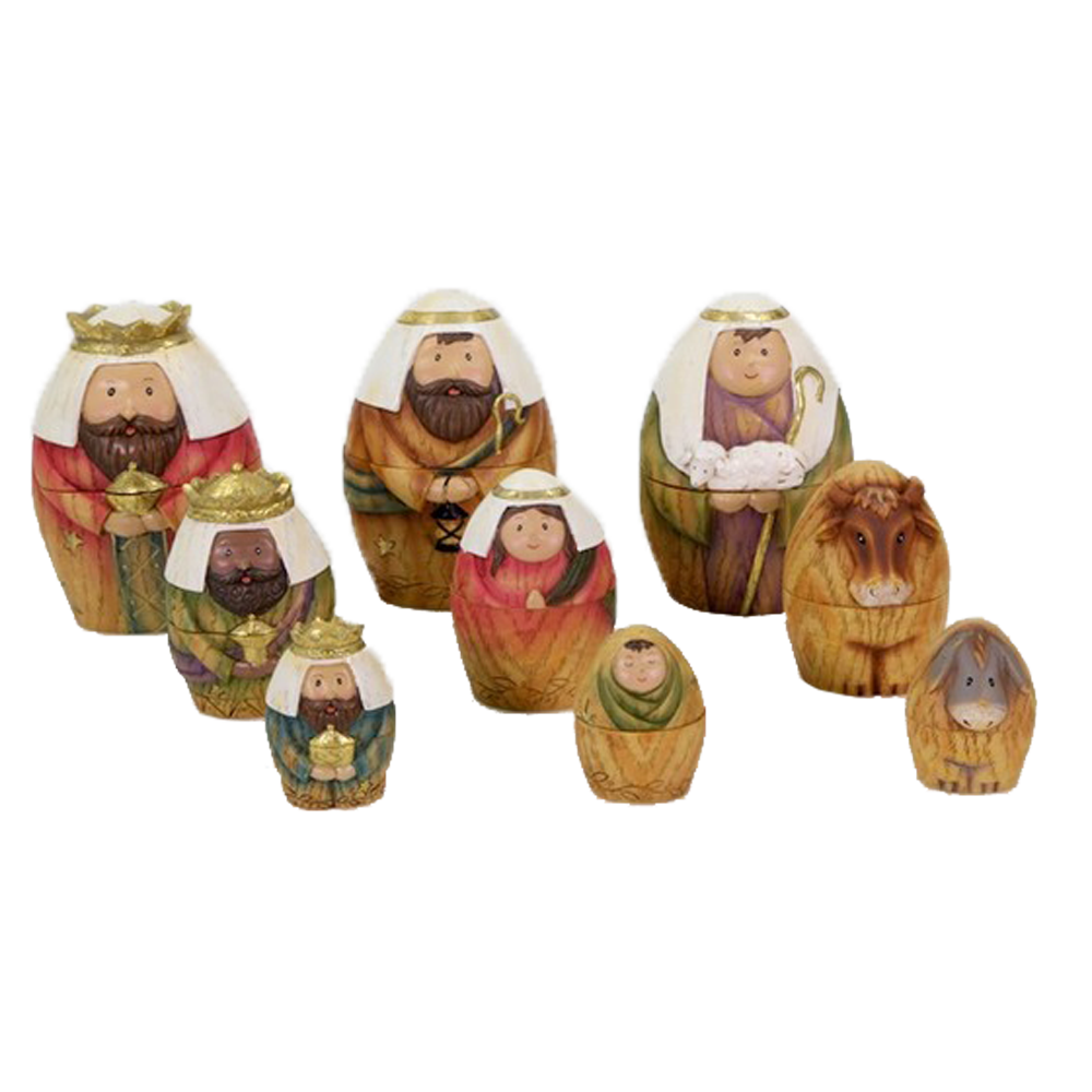 Nesting Nativity Dolls, , large image number 0