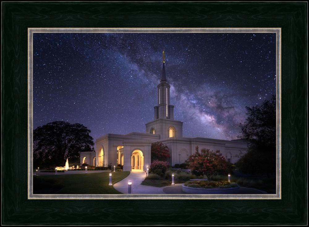 Celestial Temple Series: Sacramento Temple (25x34 Framed Art)
