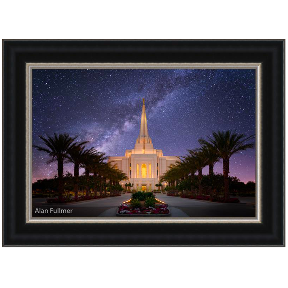 Celestial Temple Series: Gilbert Temple (25x34 Framed Art)