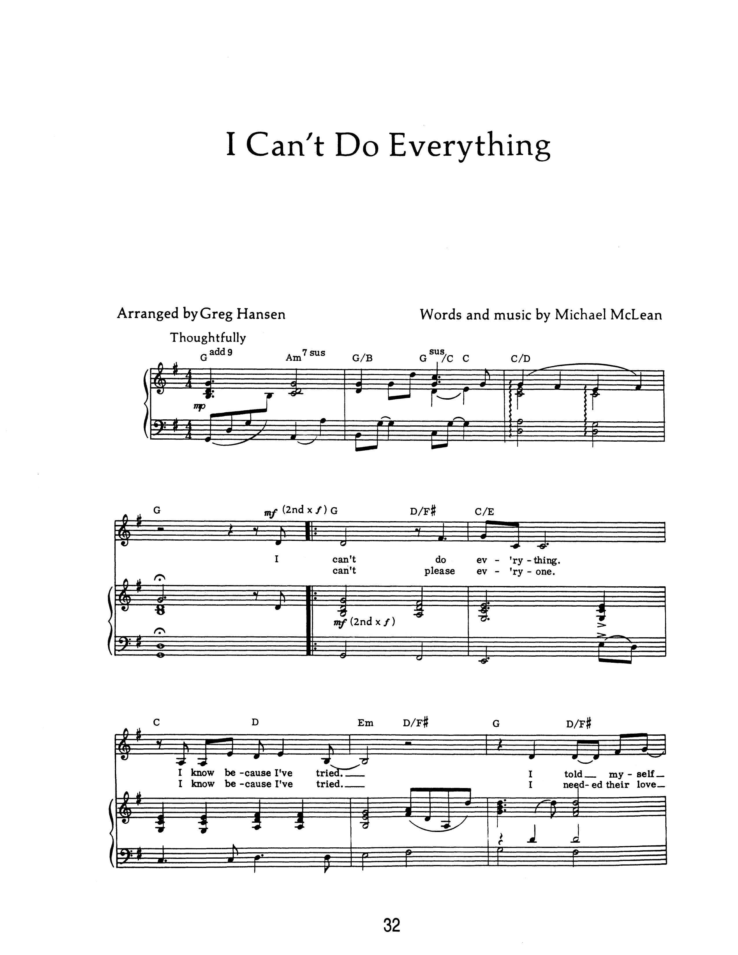 I Can't Do Everything